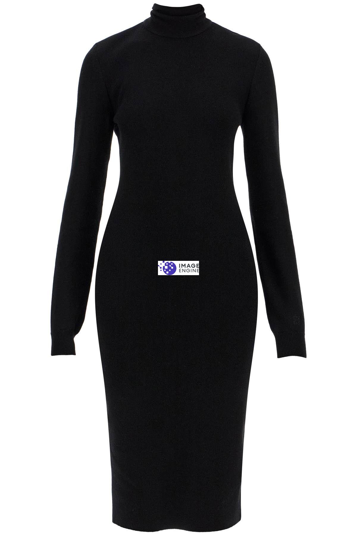 Givenchy Midi Wool And Cashmere Dress In Black