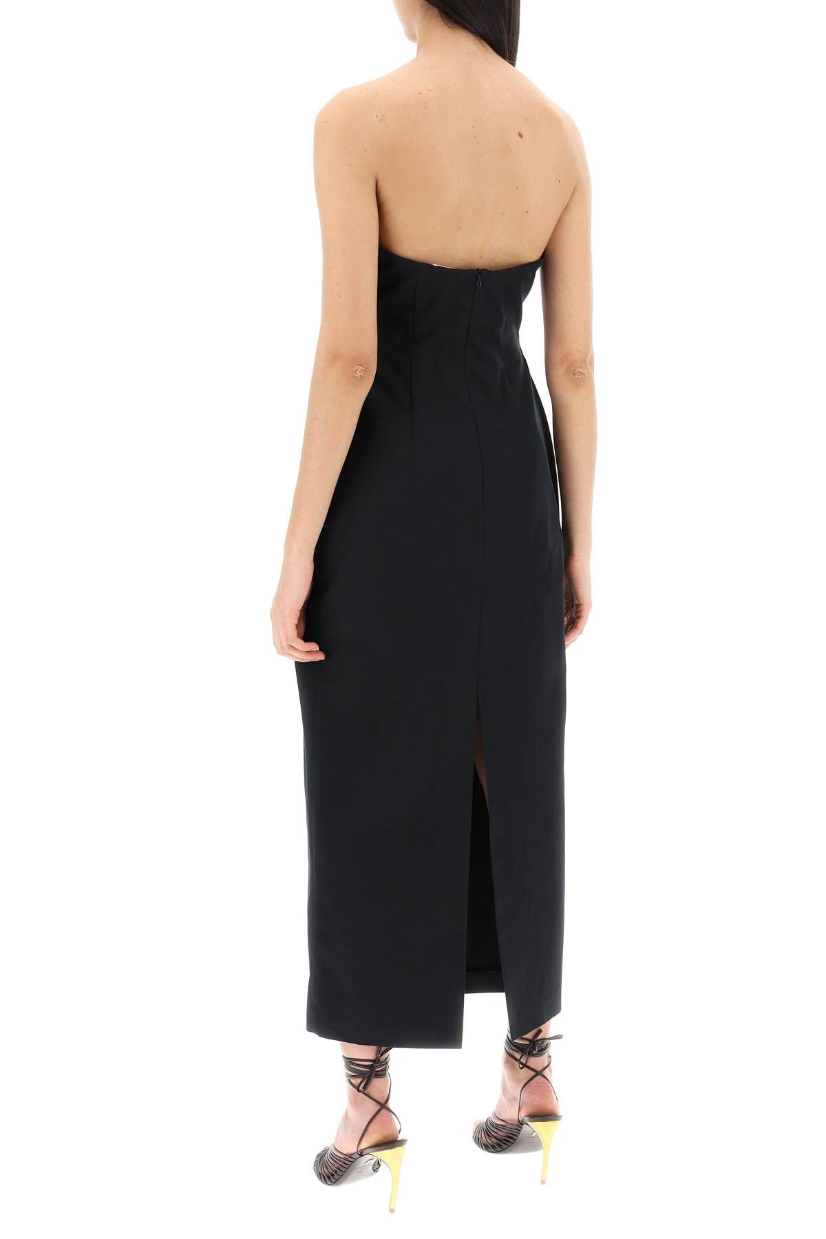 Shop Magda Butrym Hourglass Bustier Dress With In Black