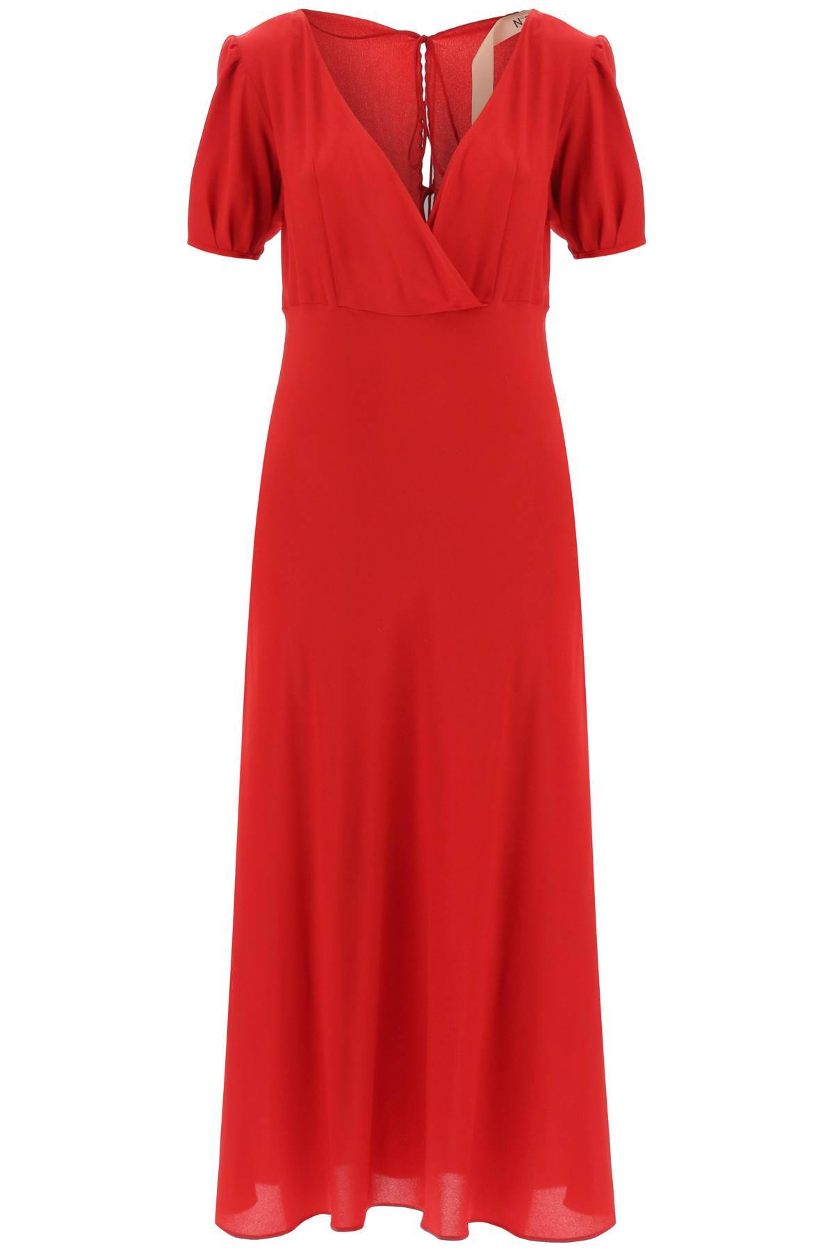 Shop N°21 Crepe Midi Dress In Red