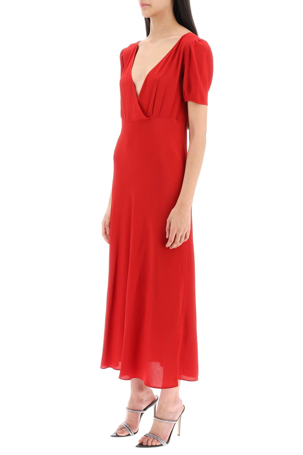 Shop N°21 Crepe Midi Dress In Red
