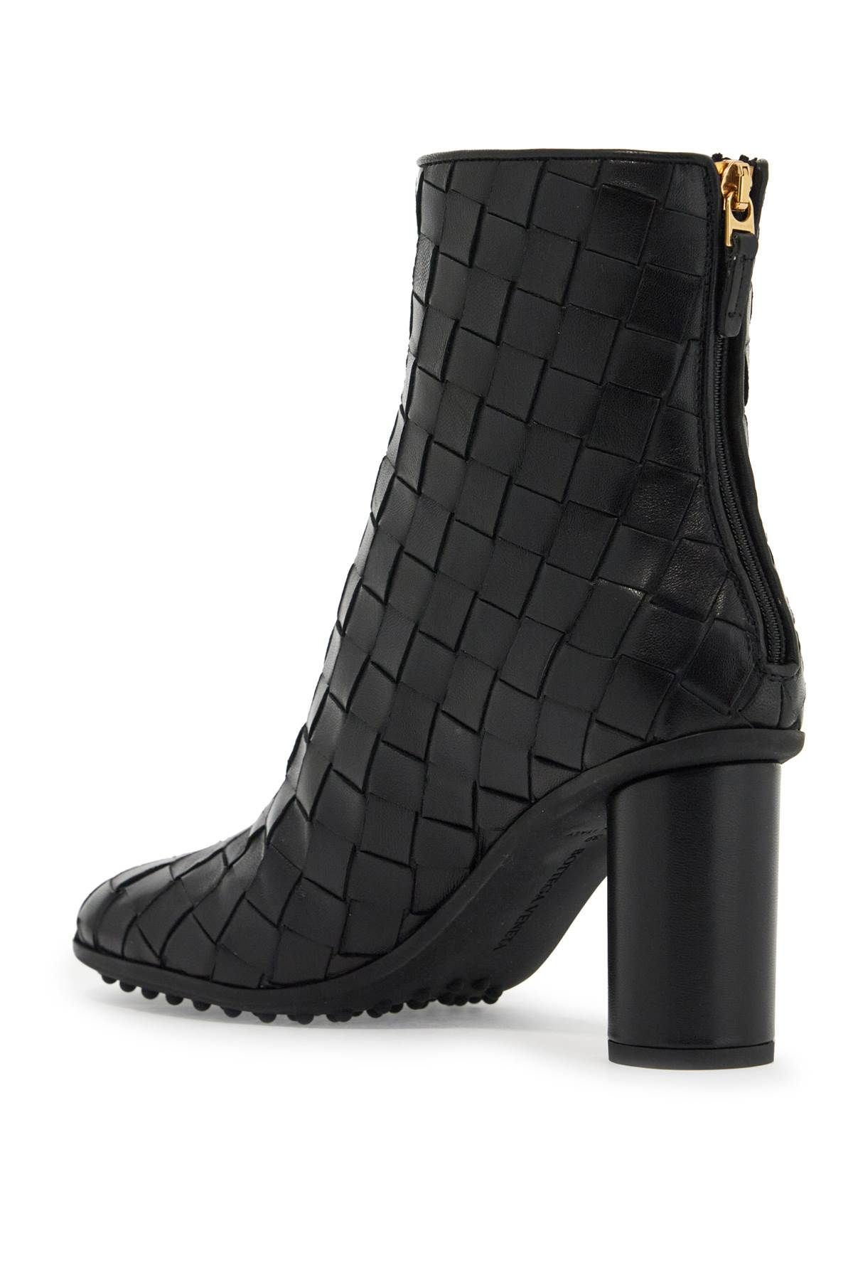 Shop Bottega Veneta Atomic Nappa Leather Ankle Boots In Black