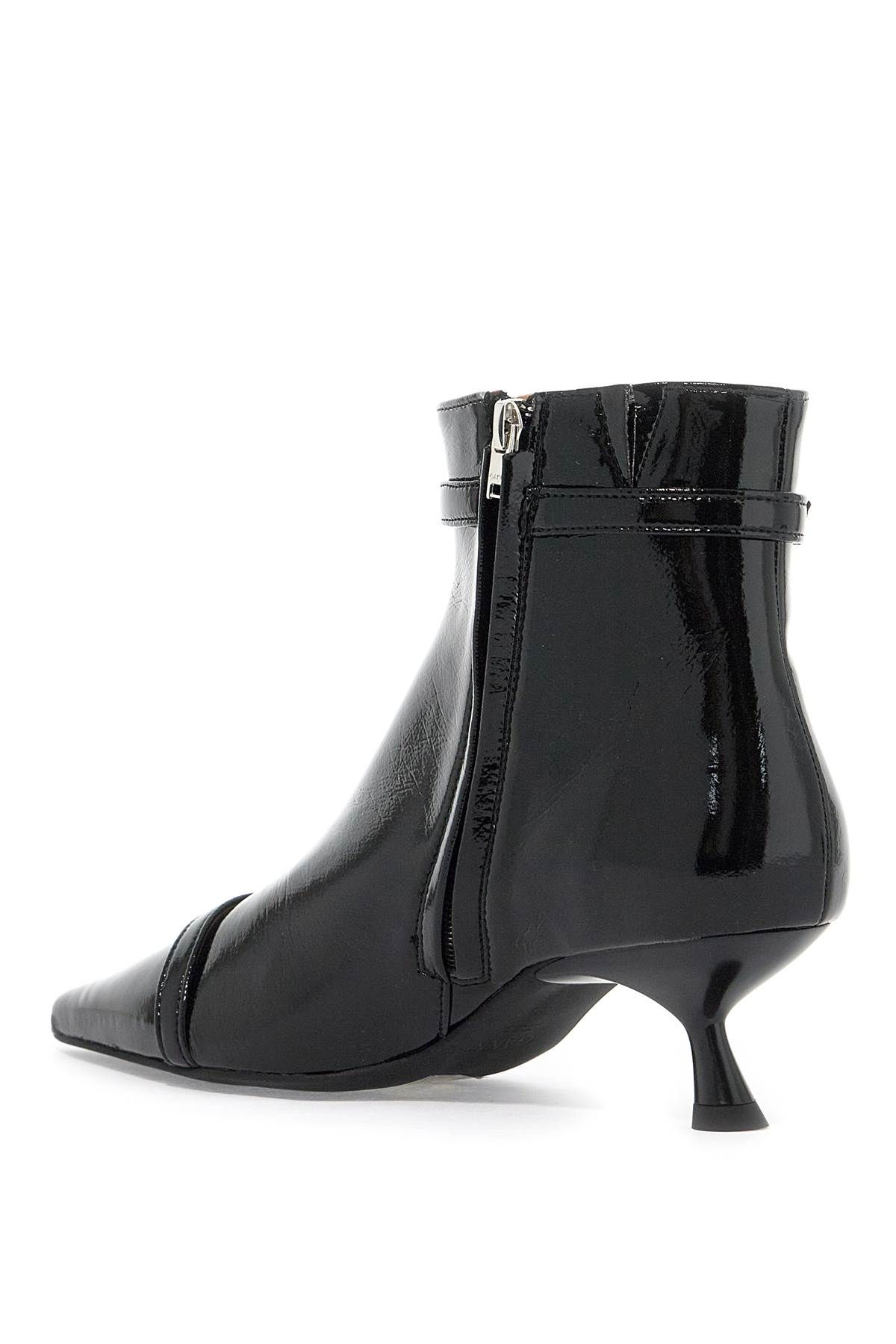 Shop Ganni Eco-patent In Black