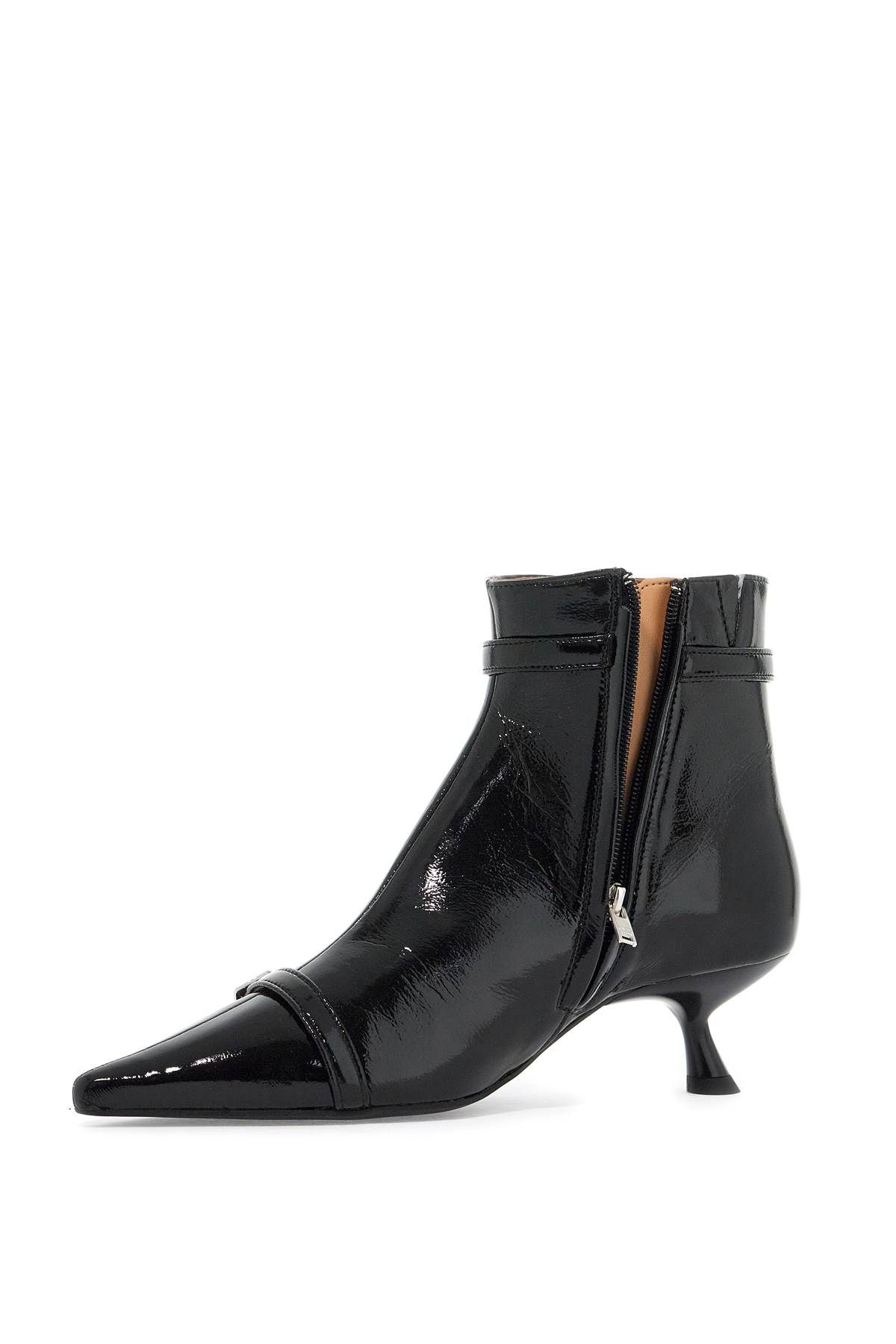 Shop Ganni Eco-patent In Black