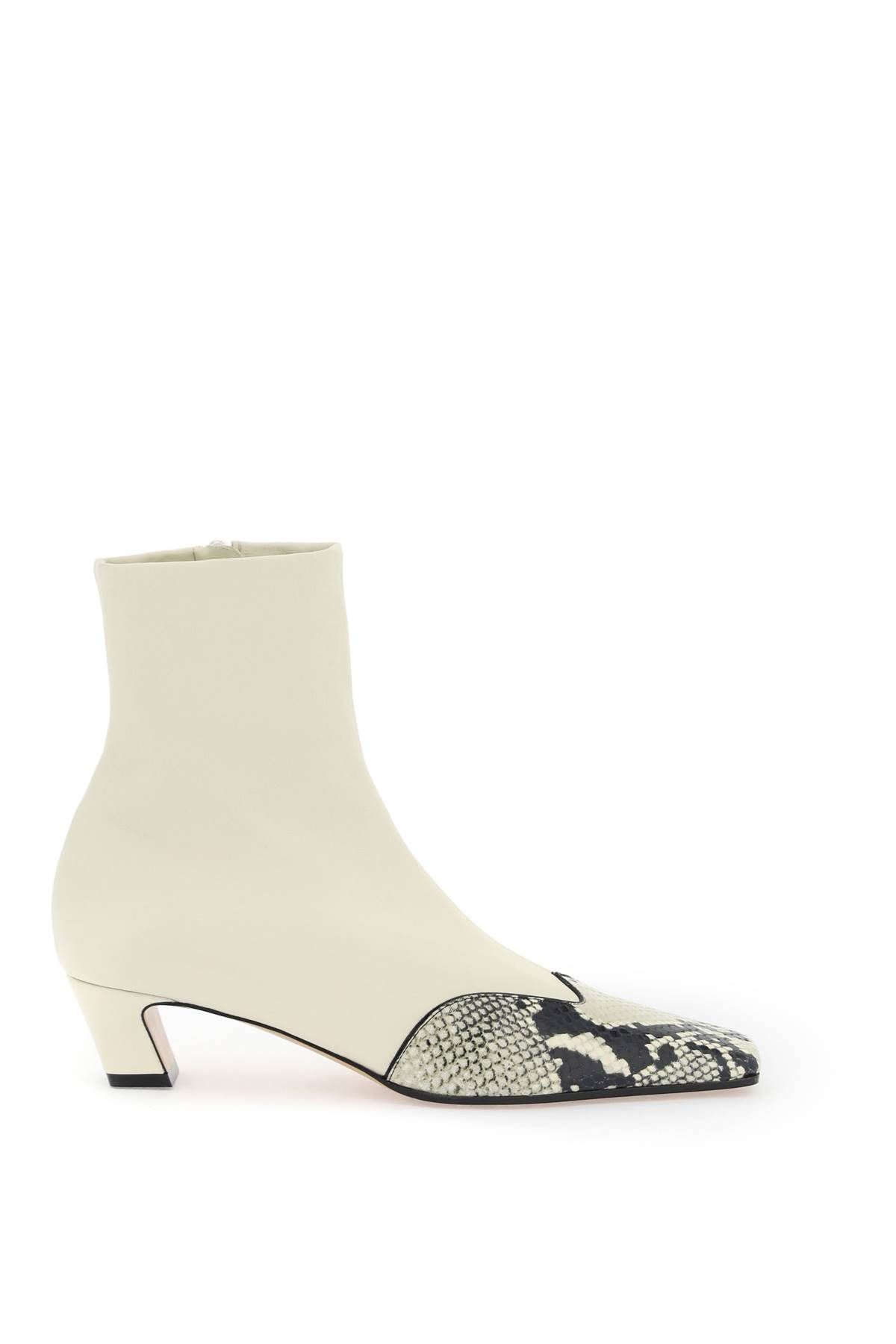 Khaite "Dallas Ankle Boots With Python Insert