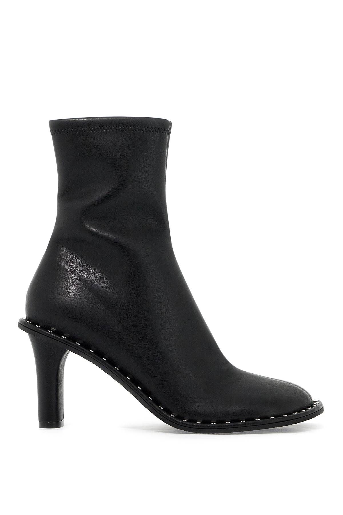 Shop Stella Mccartney Ryder Sock Ankle Boots With Heel In Black