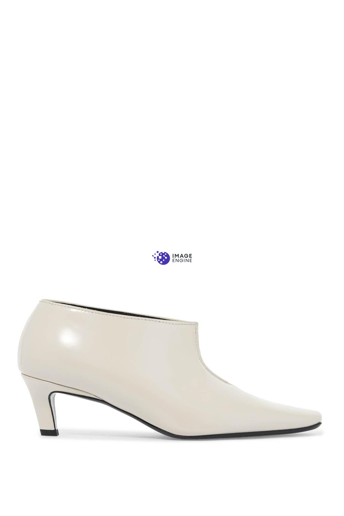 Totême Square-toed Short Boots In Neutro