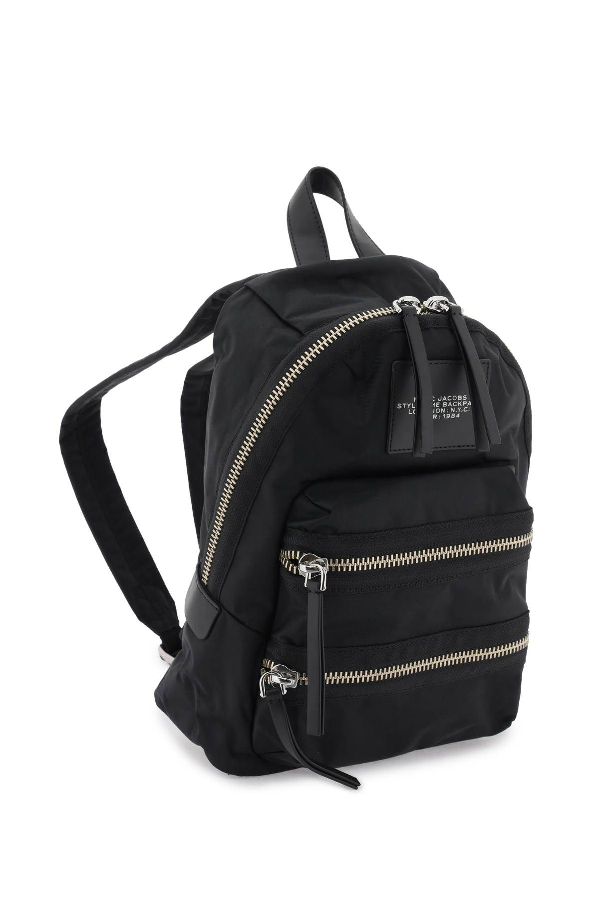 Shop Marc Jacobs The Biker Nylon Medium Backpack In Black