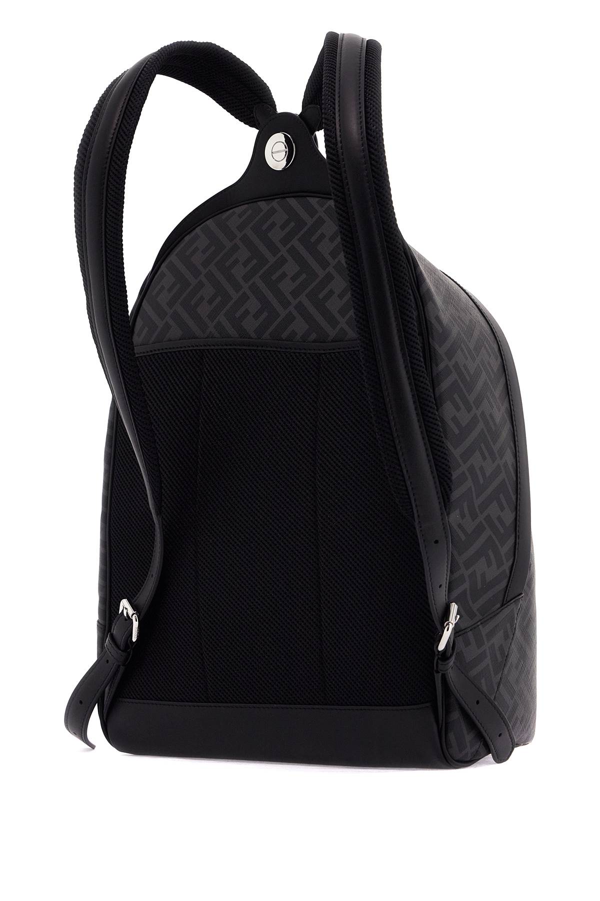 Shop Fendi Chiodo Diagonal Backpack In Black