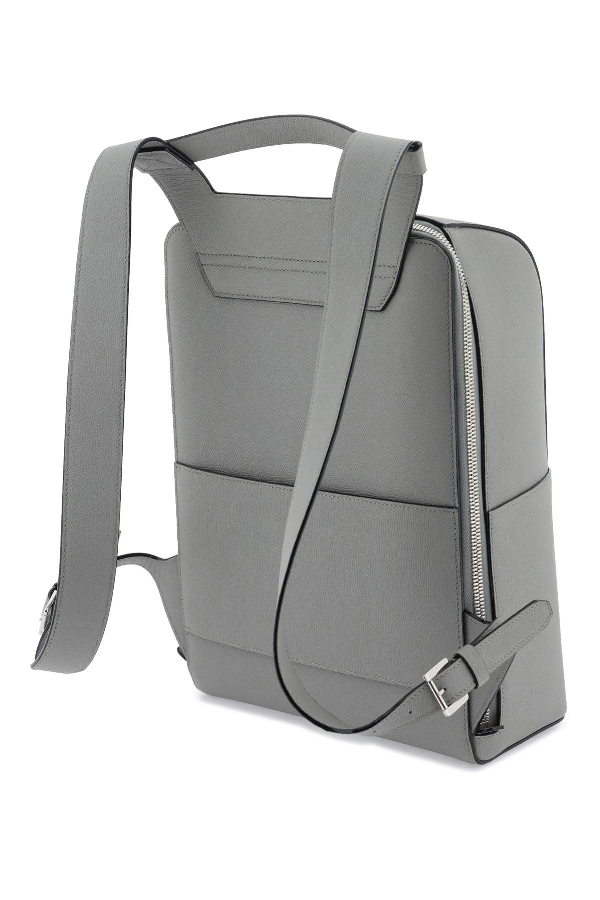 Shop Valextra V-line Backpack In Grey