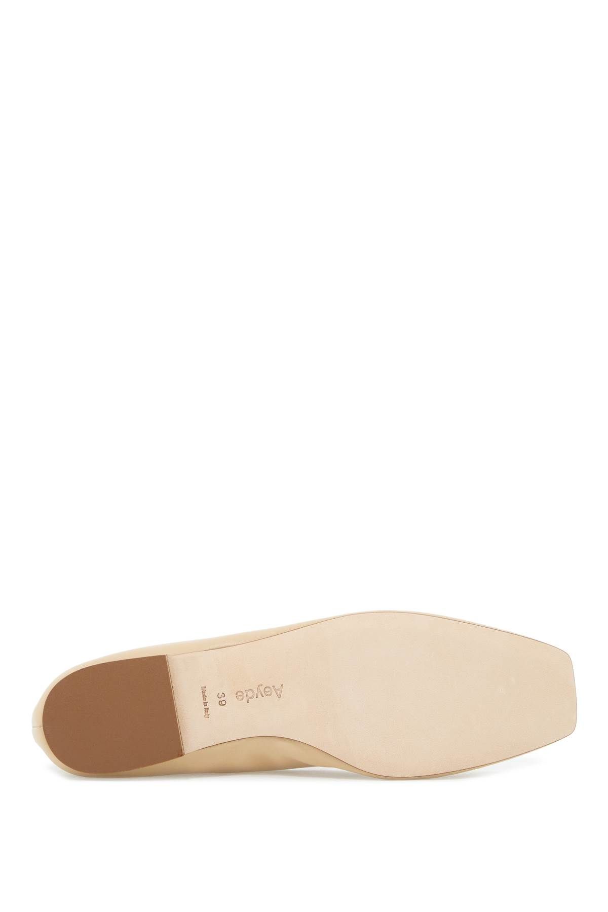 Shop Aeyde Uma Ballet Fl In Beige