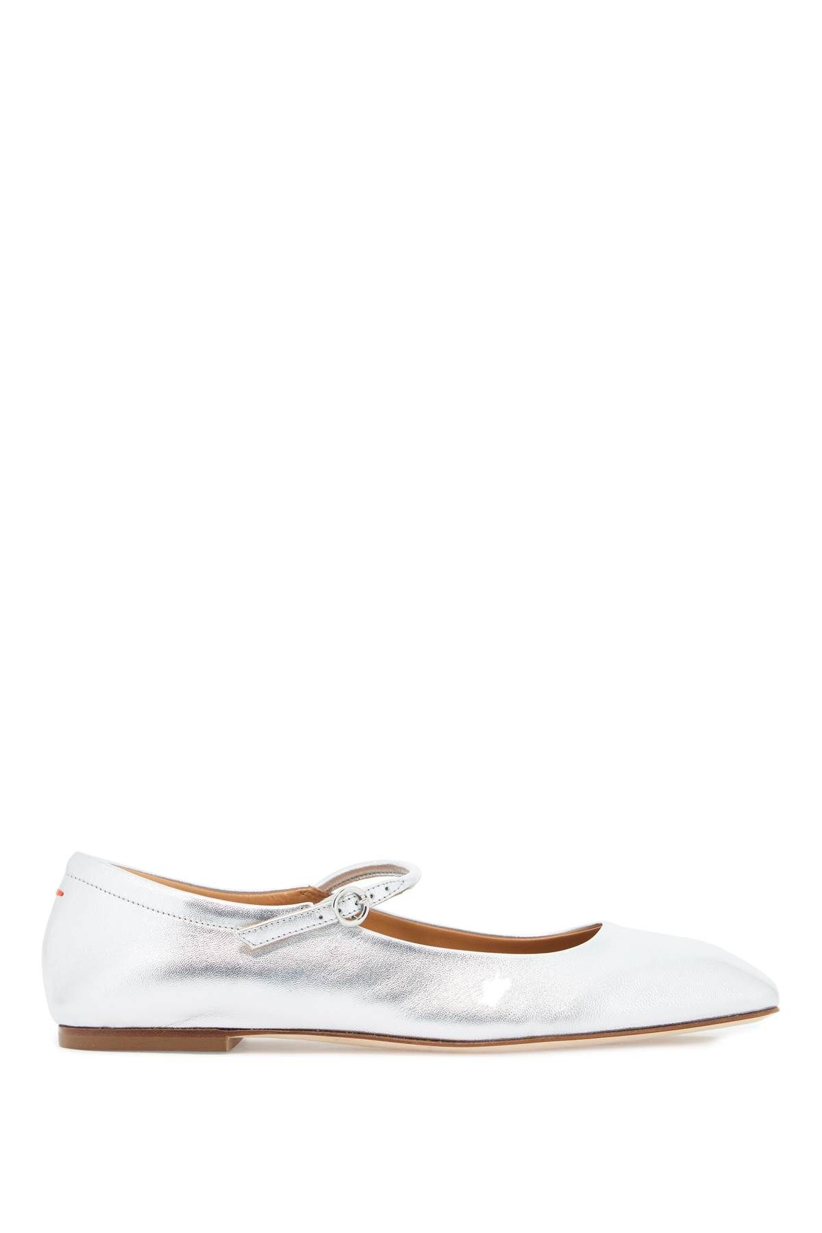 Shop Aeyde Uma Ballet Fl In Silver