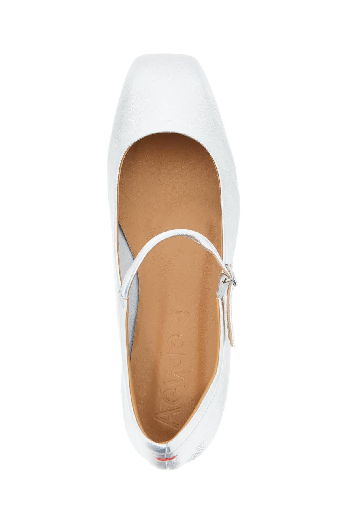 Shop Aeyde Uma Ballet Fl In Silver