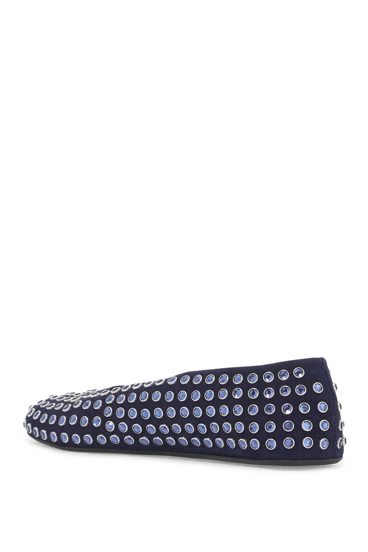 Shop Alaïa Crystal-embellished In Blue