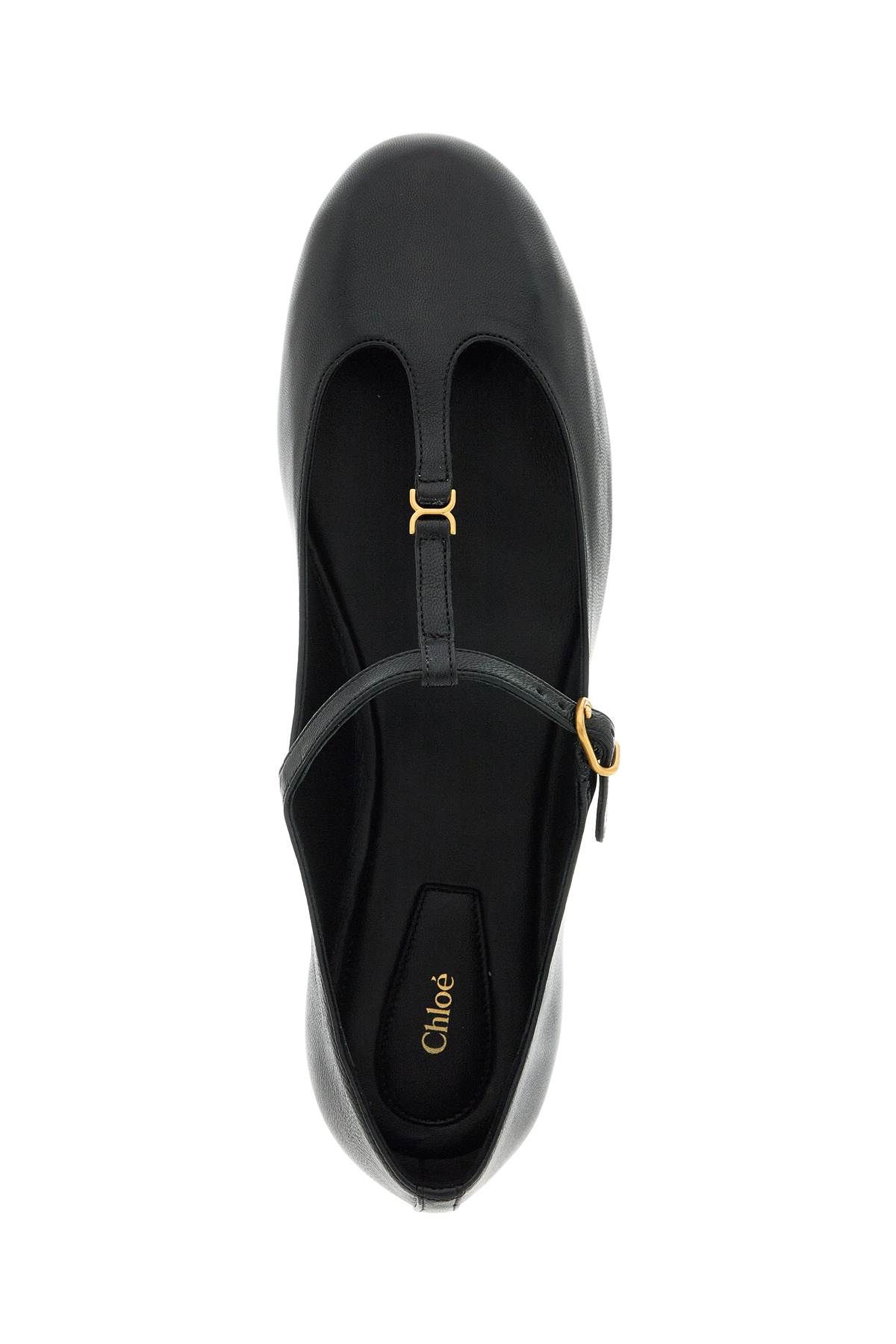 Shop Chloé Marcie Nappa Ballet Flats In Black