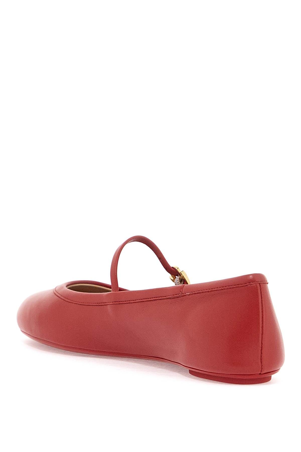 Shop Gianvito Rossi Carla Ballet Flats In Red