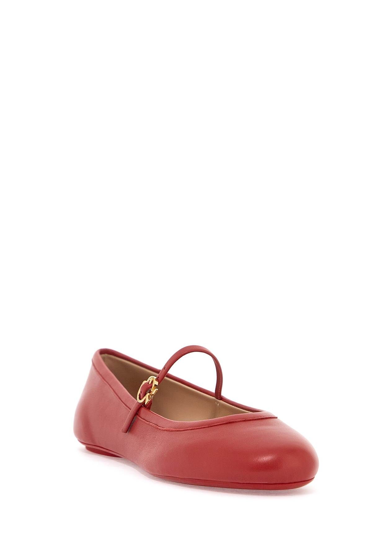 Shop Gianvito Rossi Carla Ballet Flats In Red