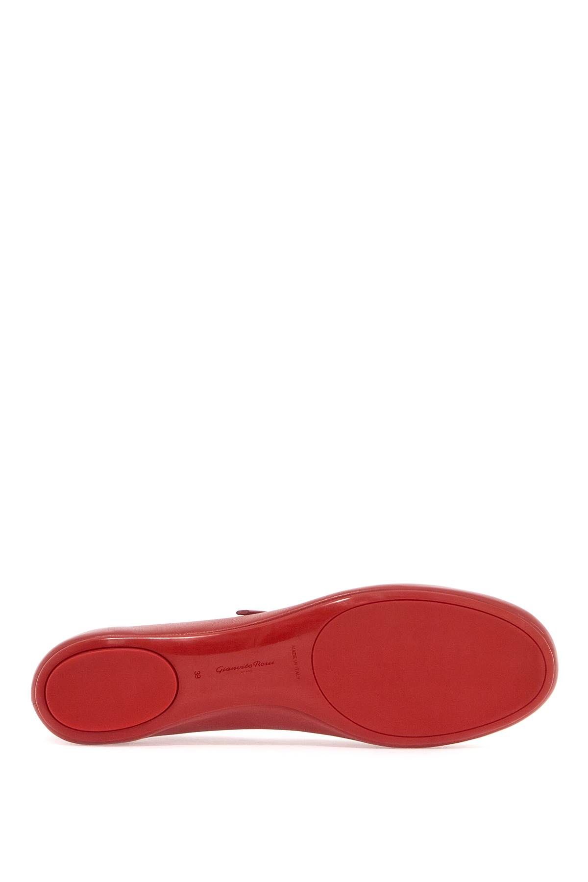 Shop Gianvito Rossi Carla Ballet Flats In Red