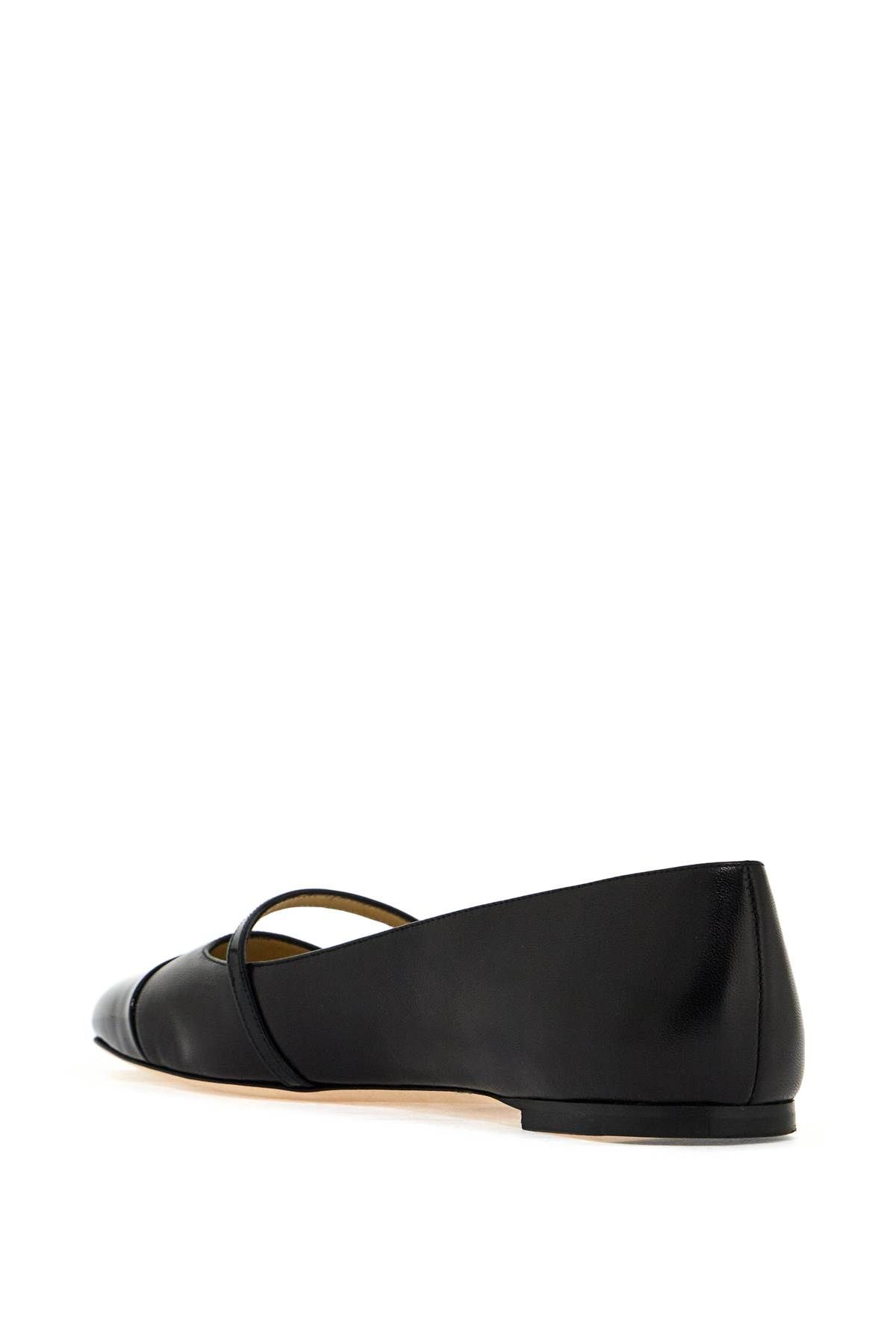 Shop Jimmy Choo Elisa Ballet Flats In Nappa Leather In Black