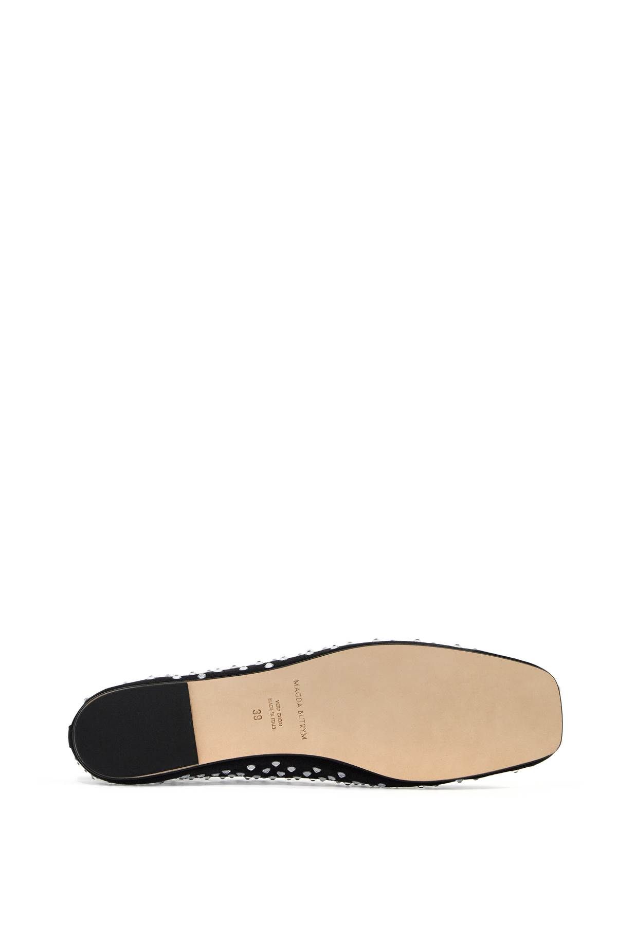 Shop Magda Butrym "satin Ballerina Flats With In Black