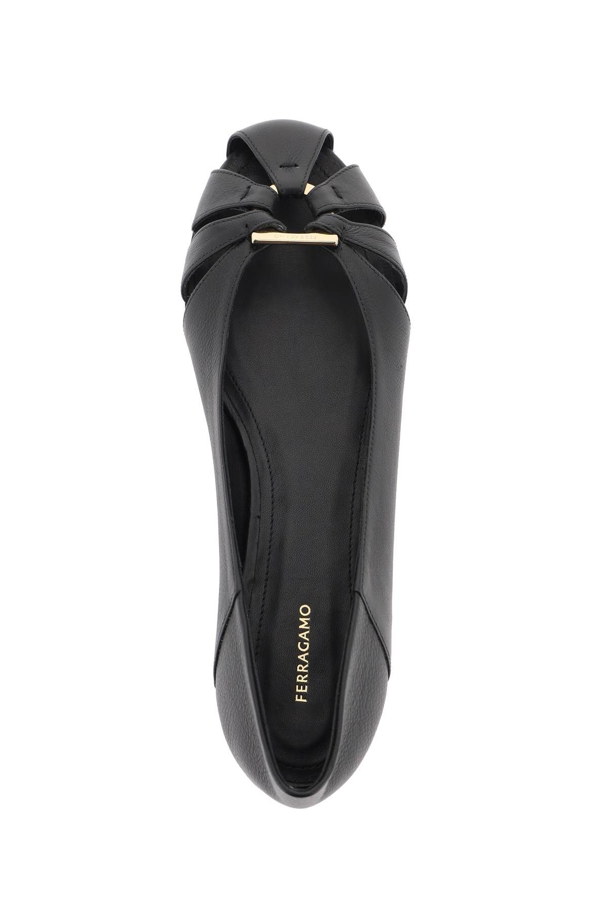 FERRAGAMO BALLET FLATS WITH 