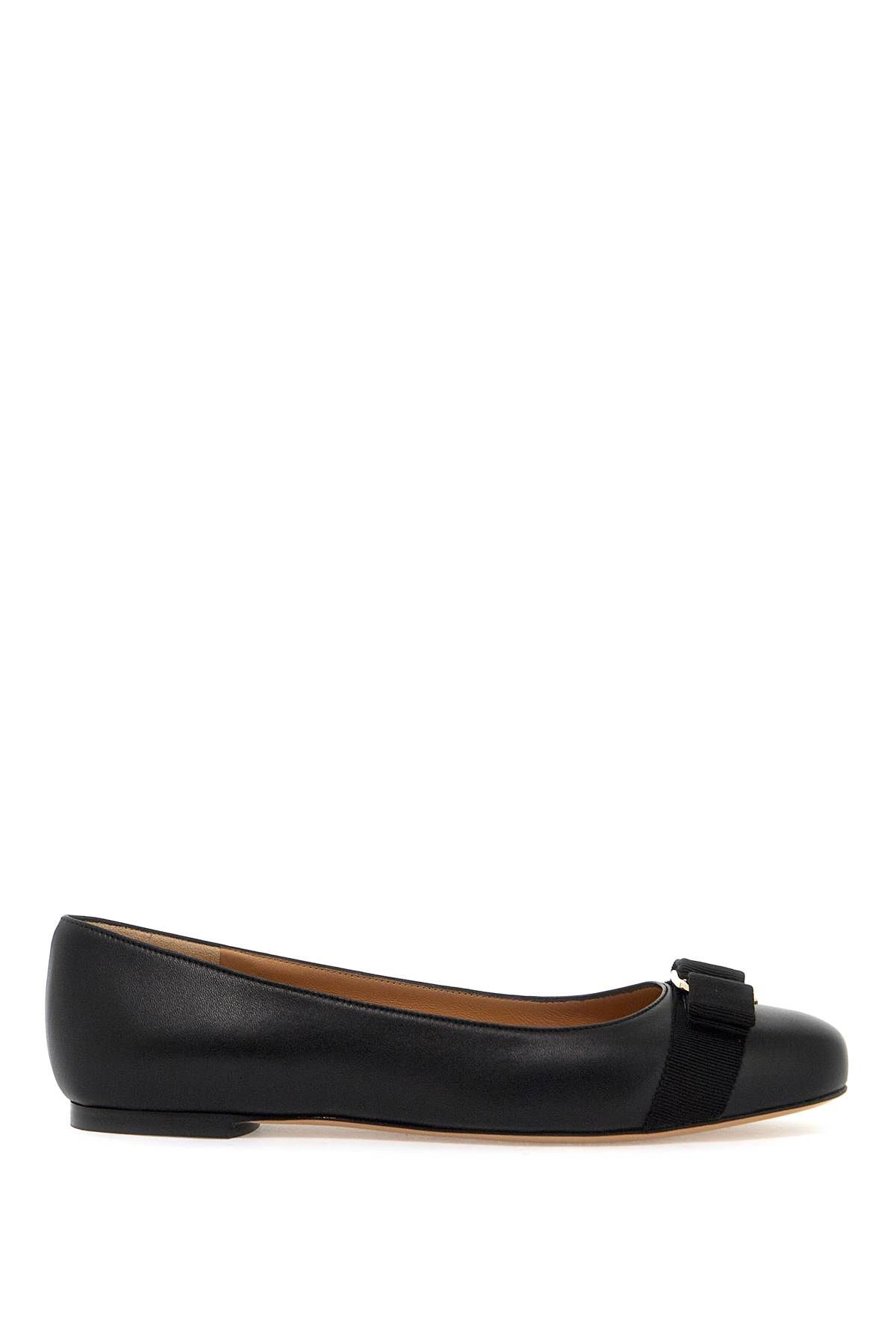 Shop Ferragamo Varina Ballet Flats In Black