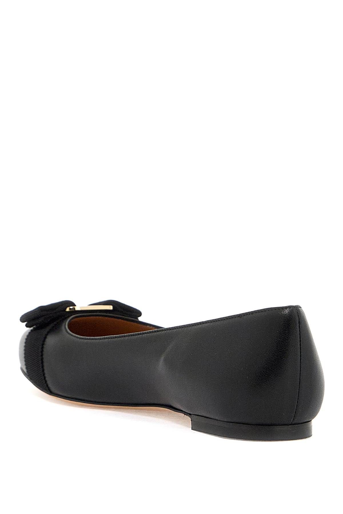 Shop Ferragamo Varina Ballet Flats In Black