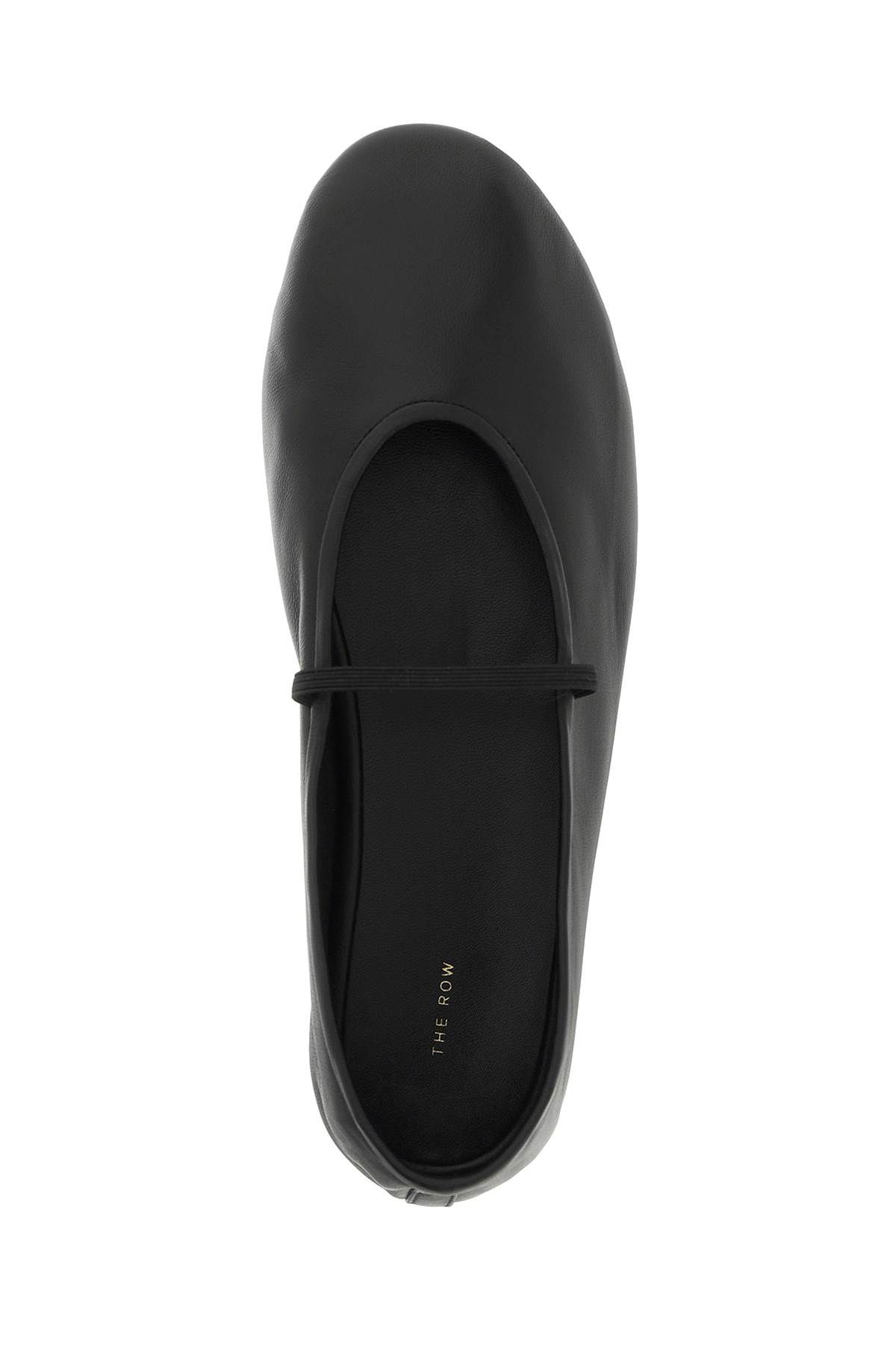 Shop The Row Nappa Leather Ballet Slippers In Black