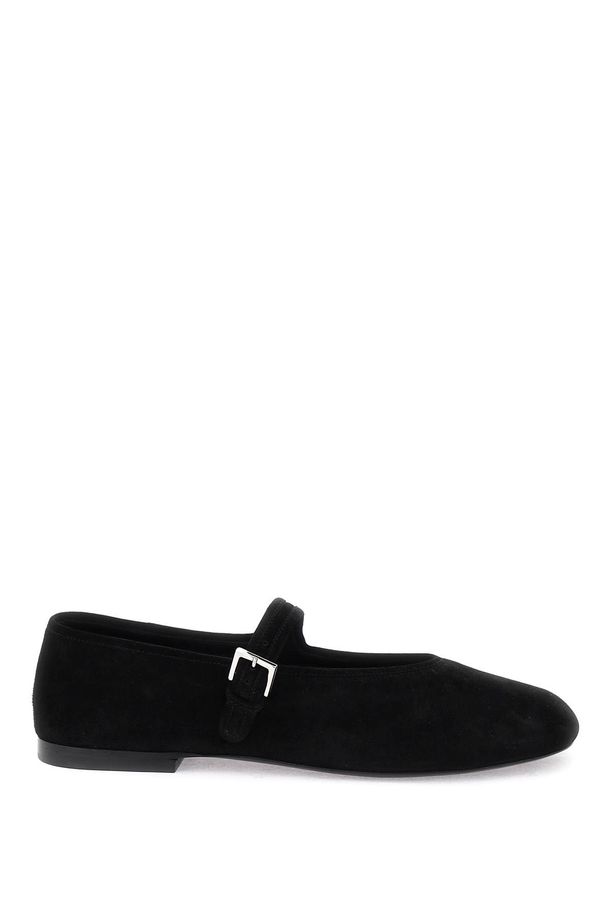 Shop The Row Suede Boheme Mj Ballet Flats In Black