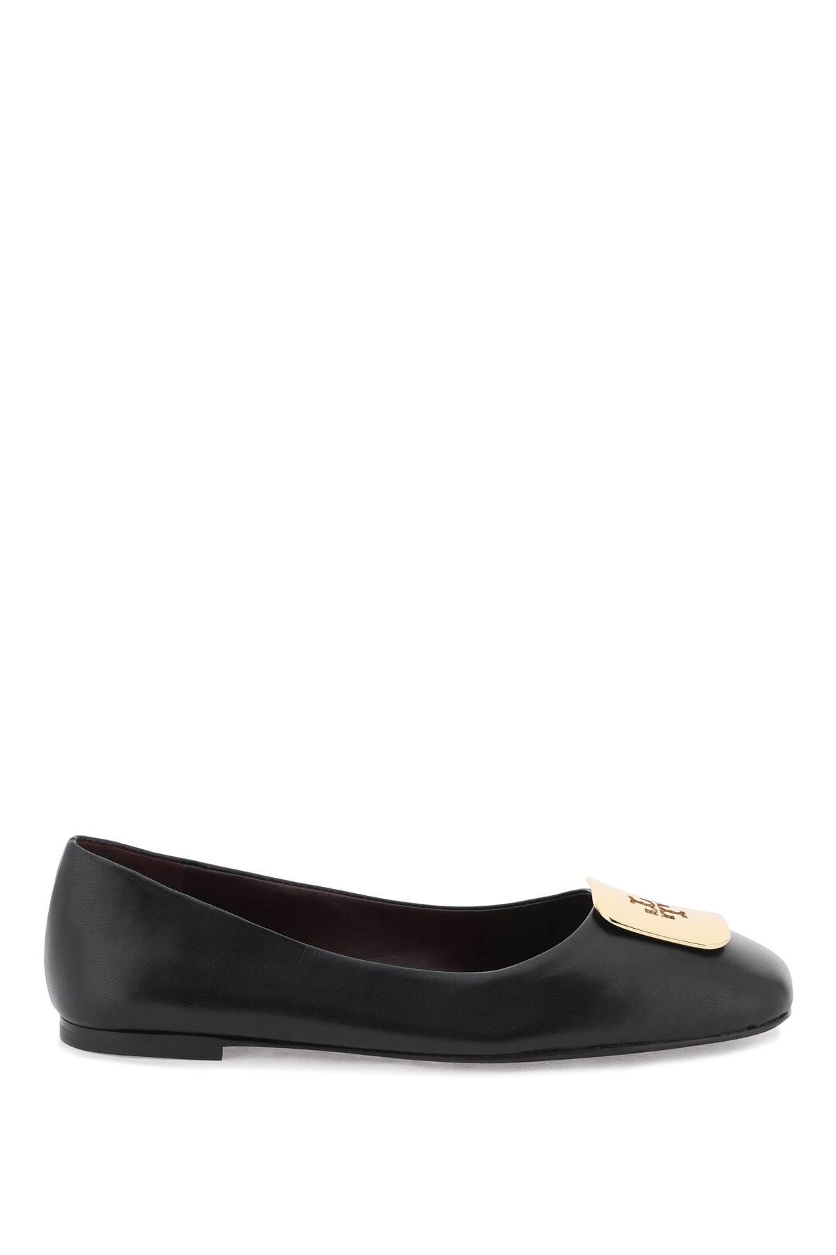 Shop Tory Burch Georgia Ballet Flats In Black