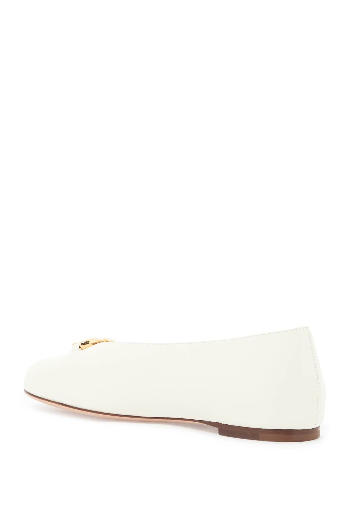 Shop Valentino 'ballet Flats Vlogo: In White