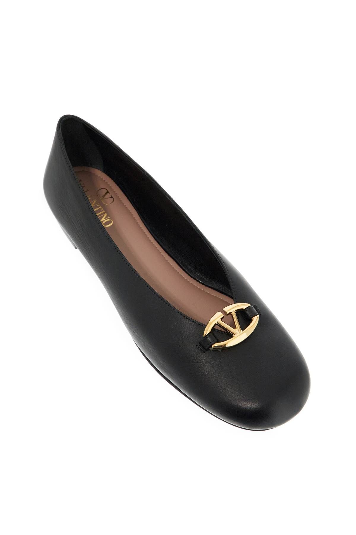 Shop Valentino 'ballet Flats Vlogo: In Black