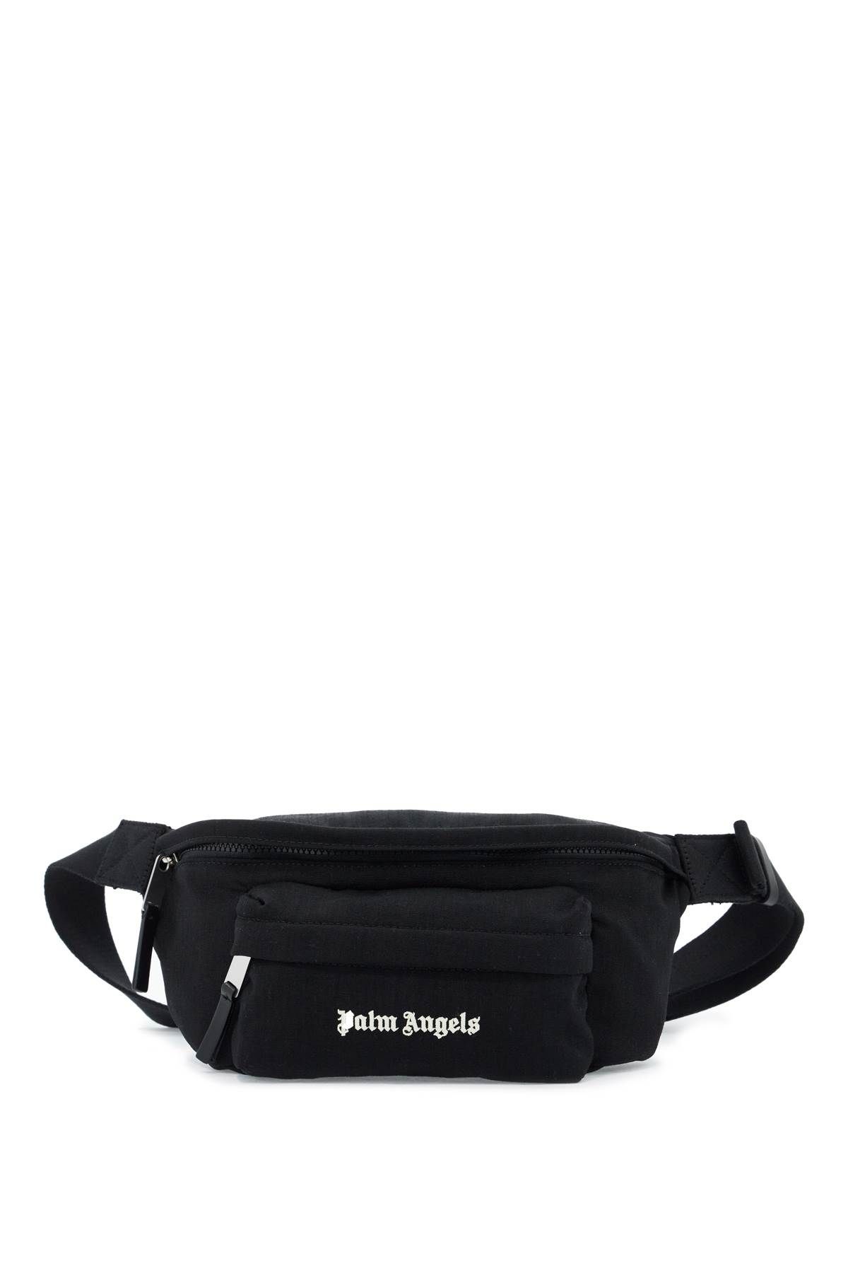 Shop Palm Angels Embroidered Logo Fanny In Black