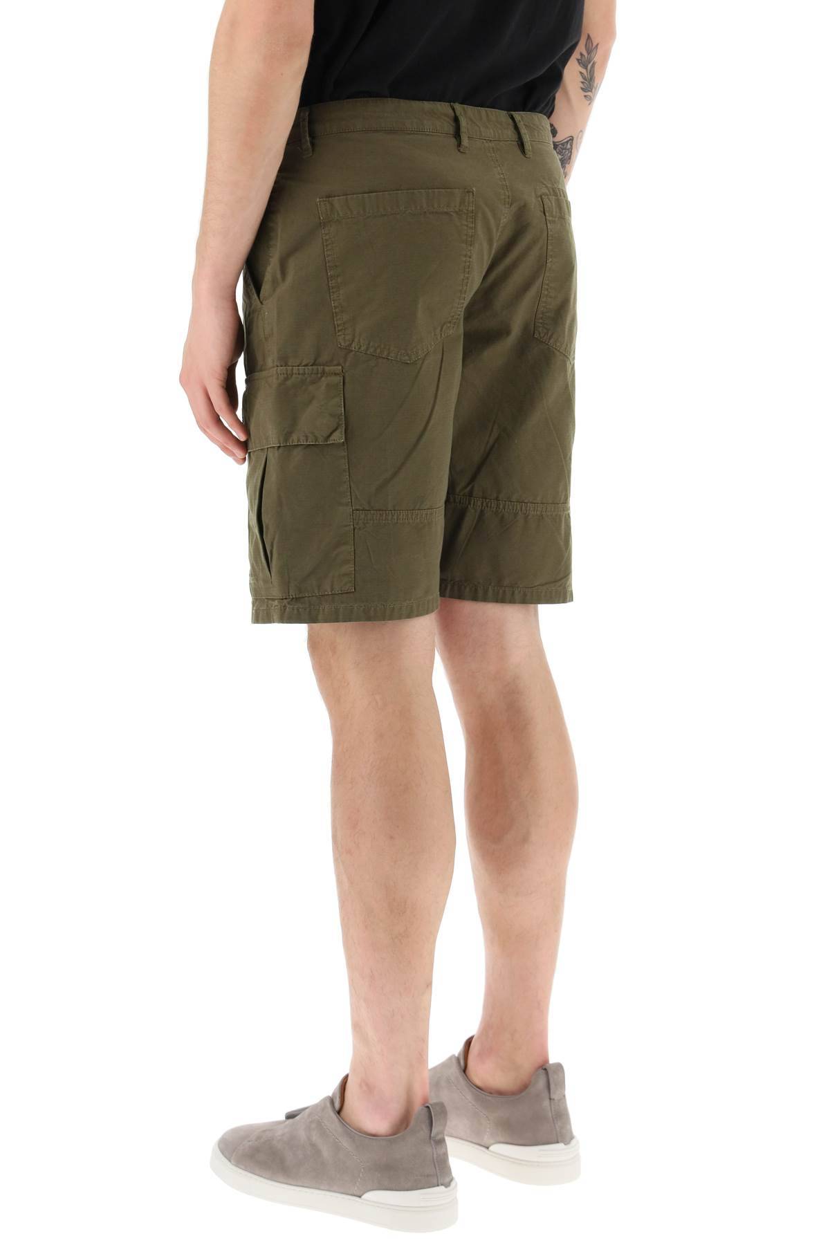 Shop Barbour Cargo Shorts In Green