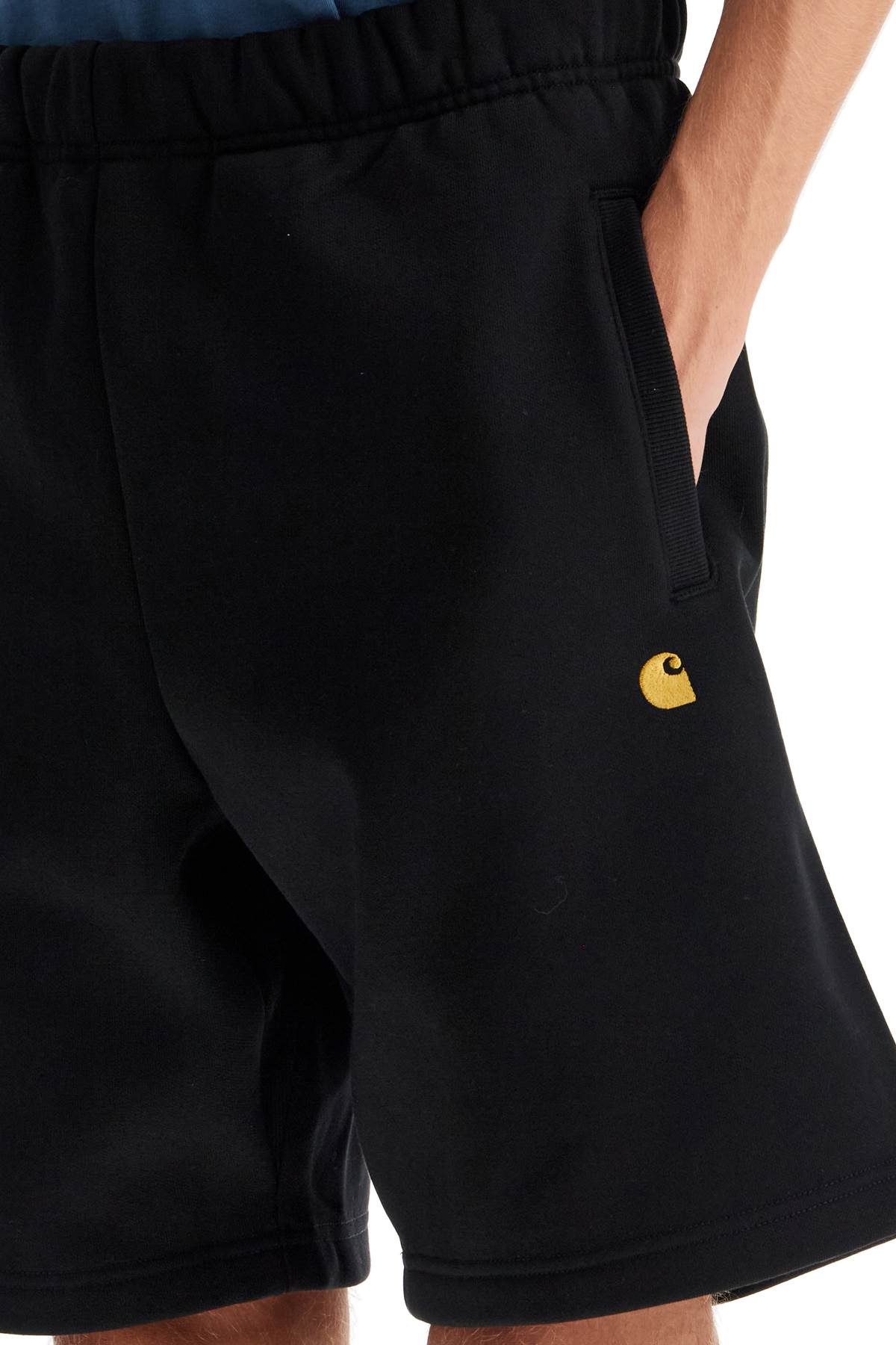 Shop Carhartt Sweat Shorts\n\nchase Flee In Black