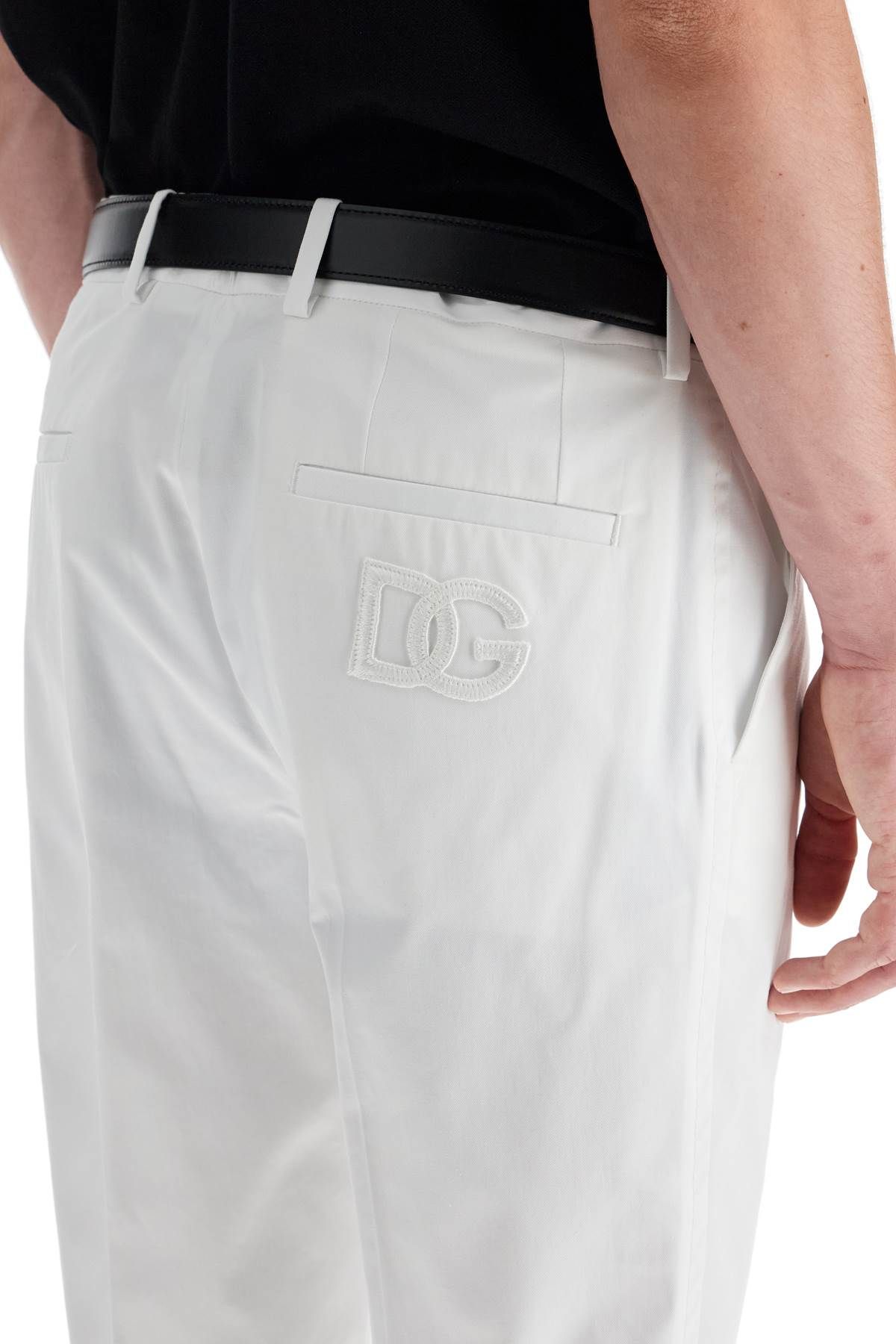 Shop Dolce & Gabbana Stretch Cotton Bermuda Shorts In White