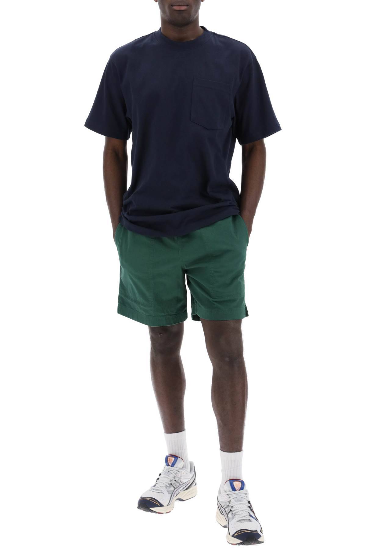 Shop Filson "mountain Pull On Bermuda Granite Shorts In Green