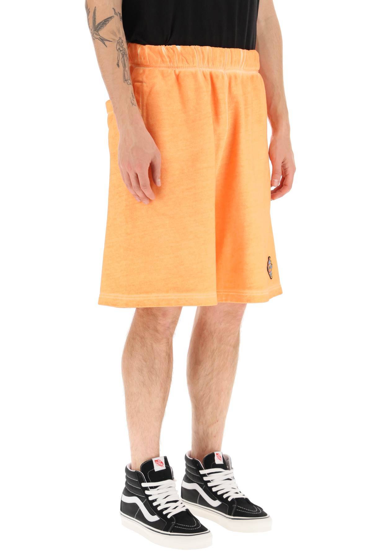Shop Marcelo Burlon County Of Milan Sunset Cross Shorts In Orange