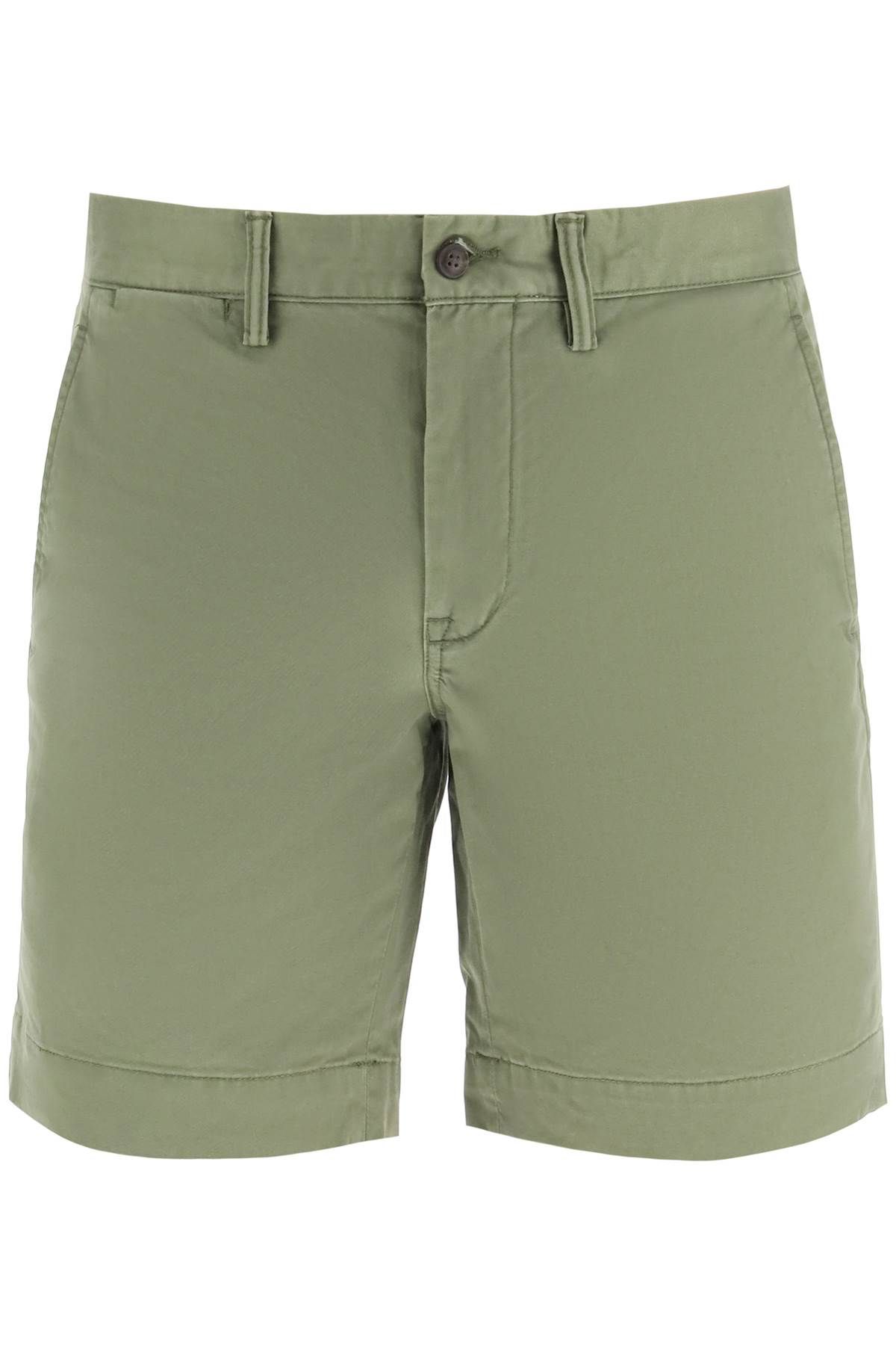 Shop Polo Ralph Lauren Stretch Chino Shorts In Green,khaki