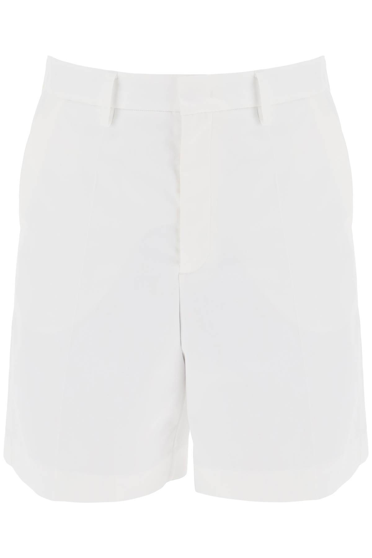 Shop Valentino Cotton Poplin Bermuda Shorts For In White