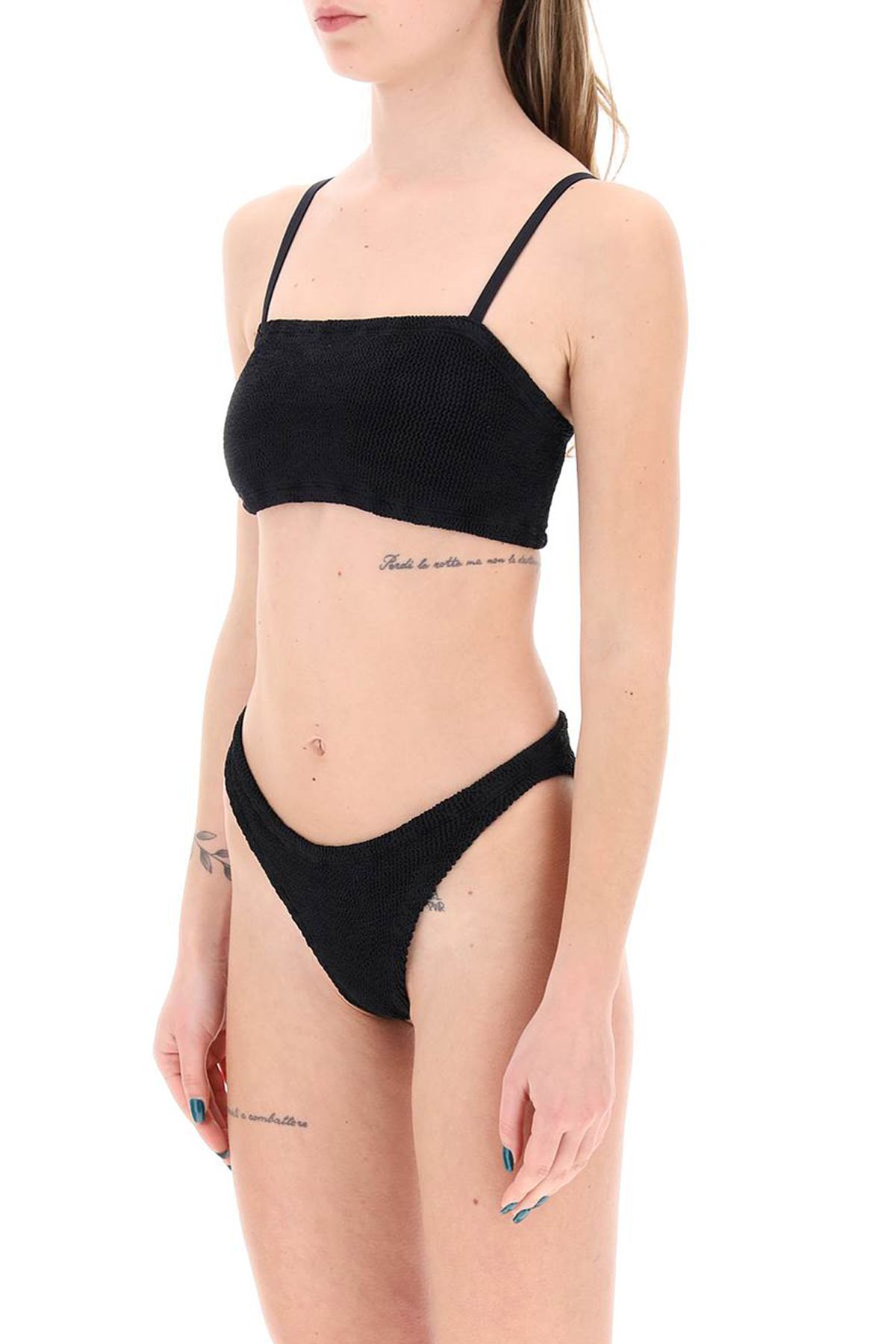Shop Hunza G Gigi Bikini Set In Black