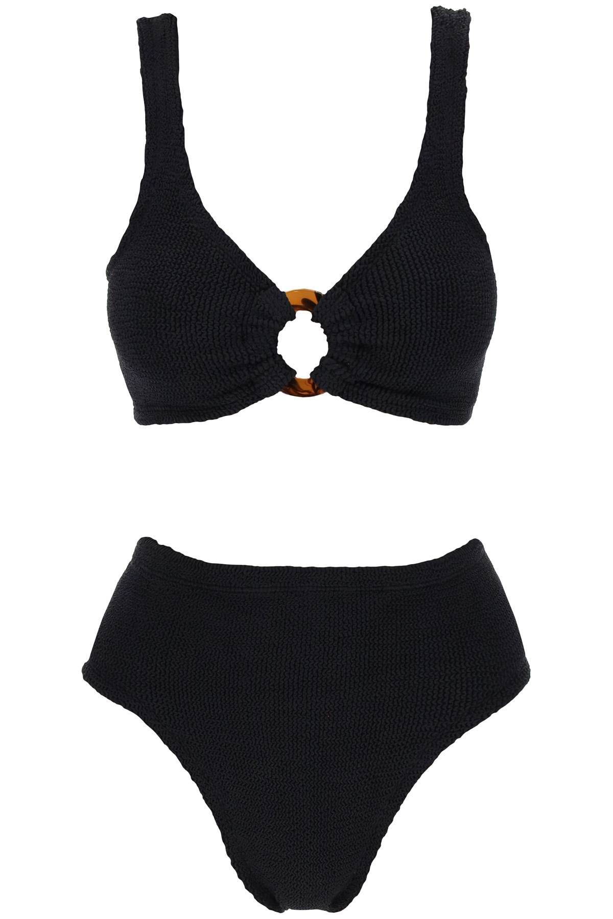 Shop Hunza G Nadine Bikini Set In Black