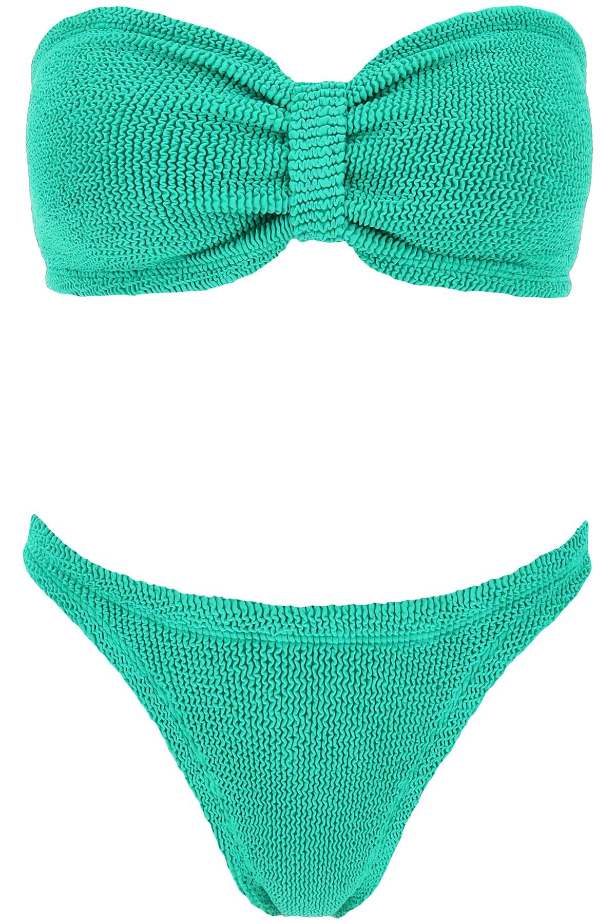 Shop Hunza G Jean Bikini Set In Green