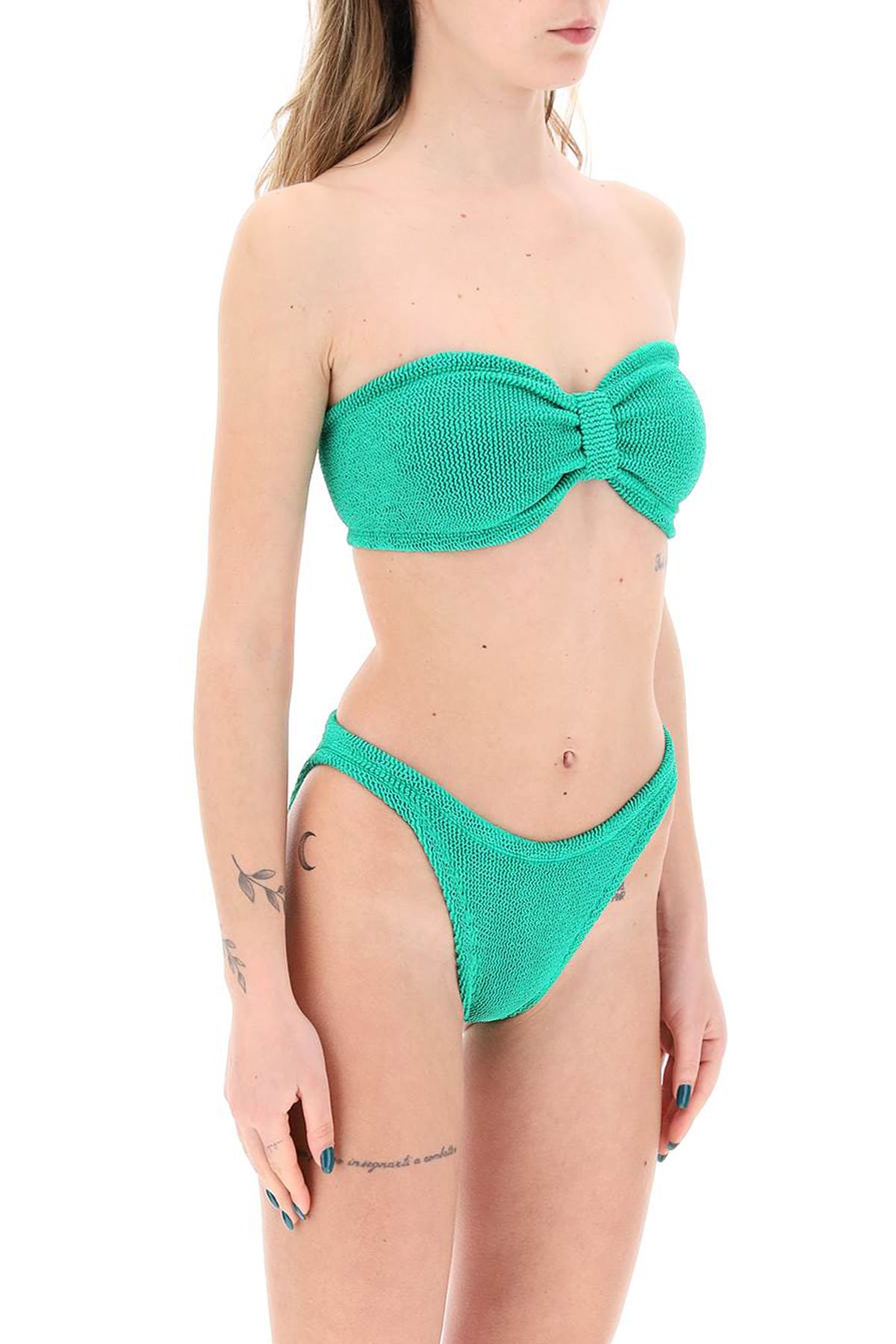 Shop Hunza G Jean Bikini Set In Green