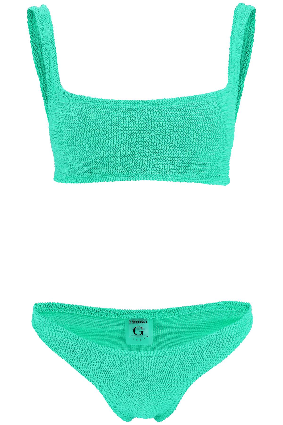 Shop Hunza G Xandra Bikini Set In Green