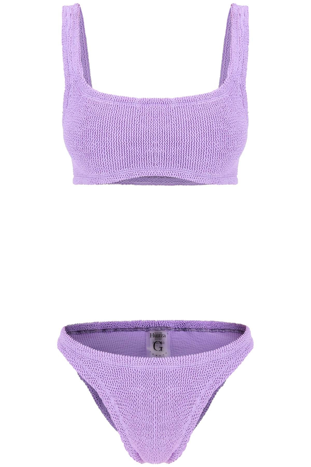 Shop Hunza G Xandra Bikini Set In Purple