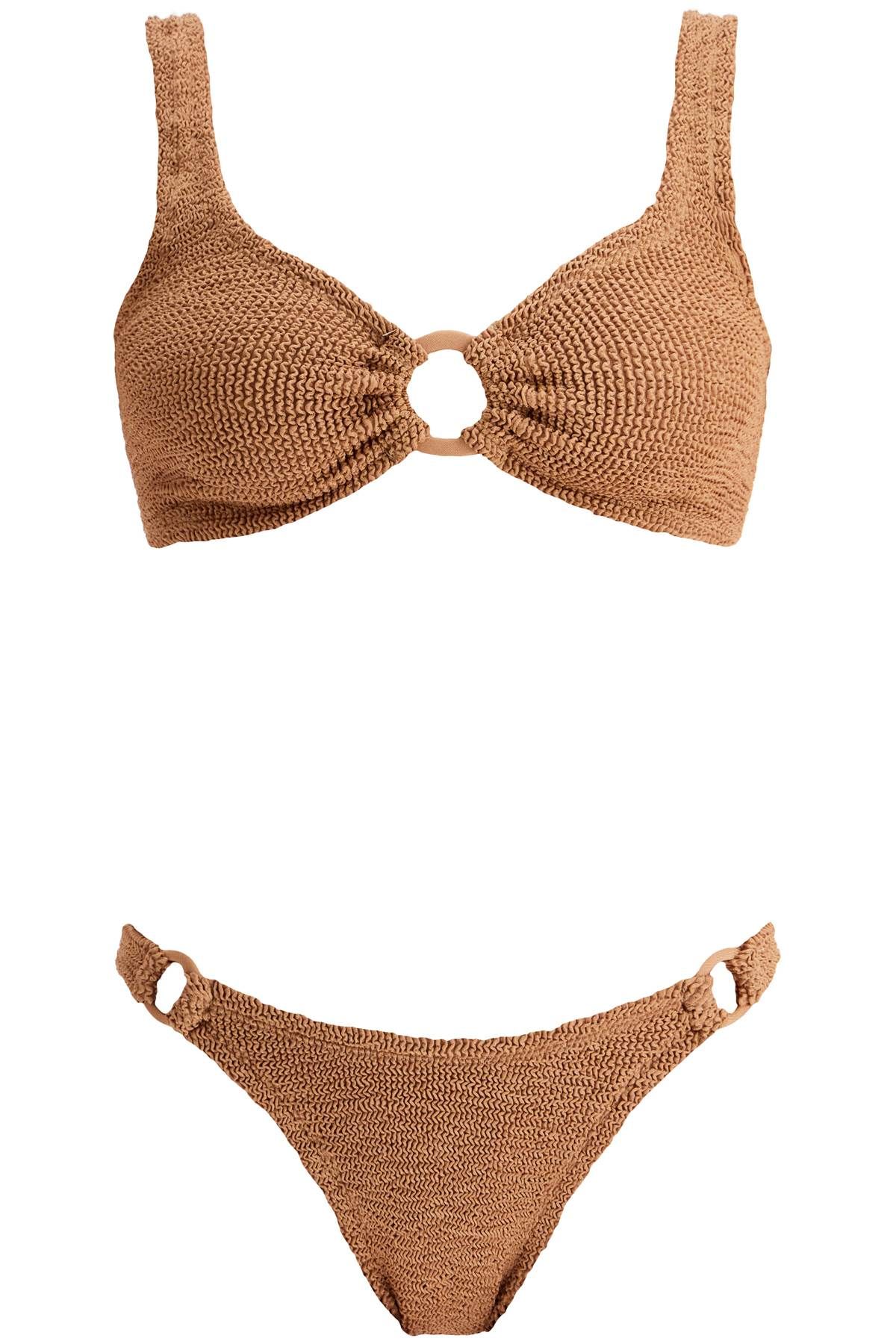 Shop Hunza G Hallie Bikini Set In Brown