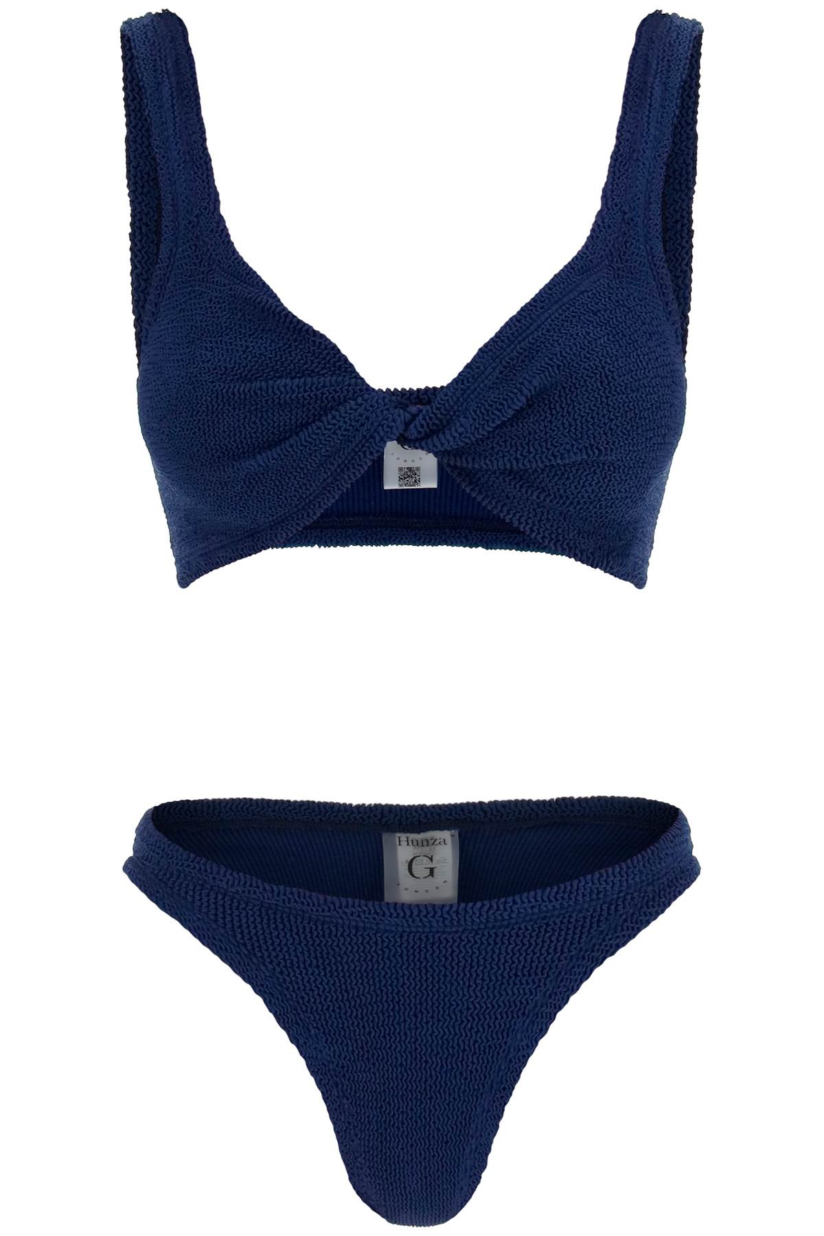 Shop Hunza G Juno Bikini Set In Blue