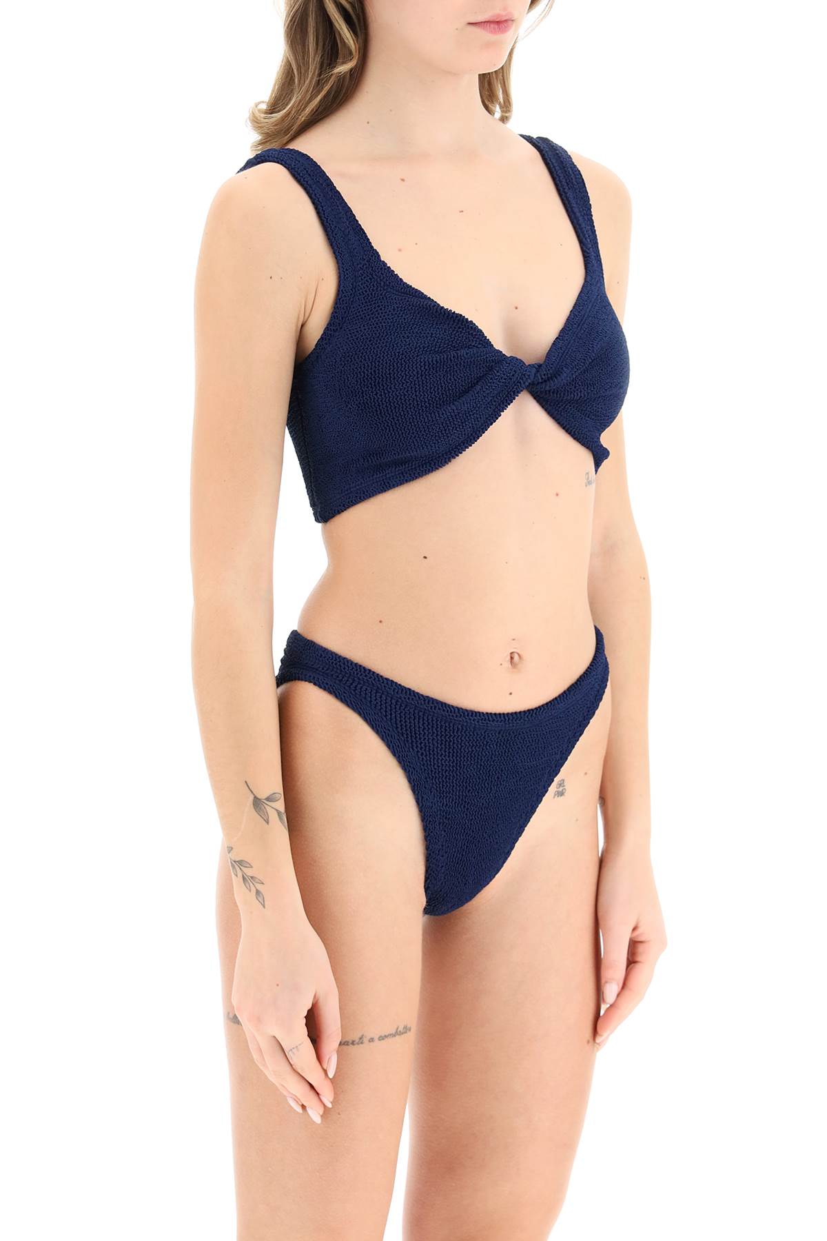 Shop Hunza G Juno Bikini Set In Blue