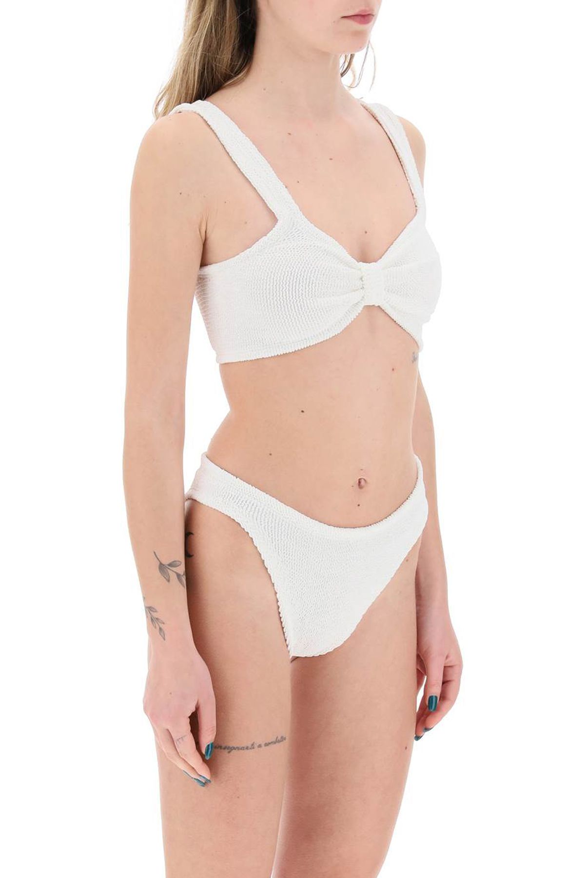Shop Hunza G Bonnie Bikini Set In White