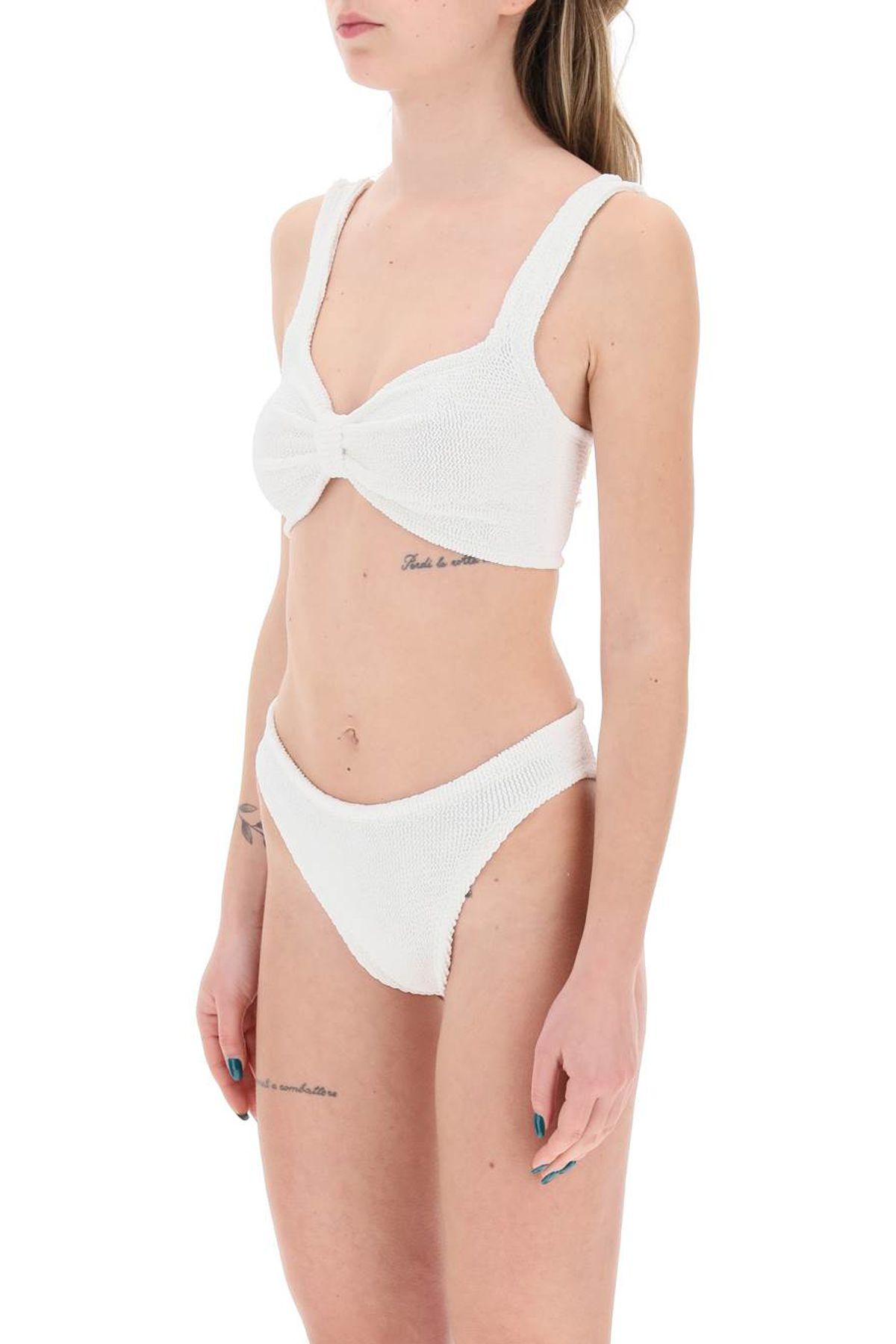 Shop Hunza G Bonnie Bikini Set In White